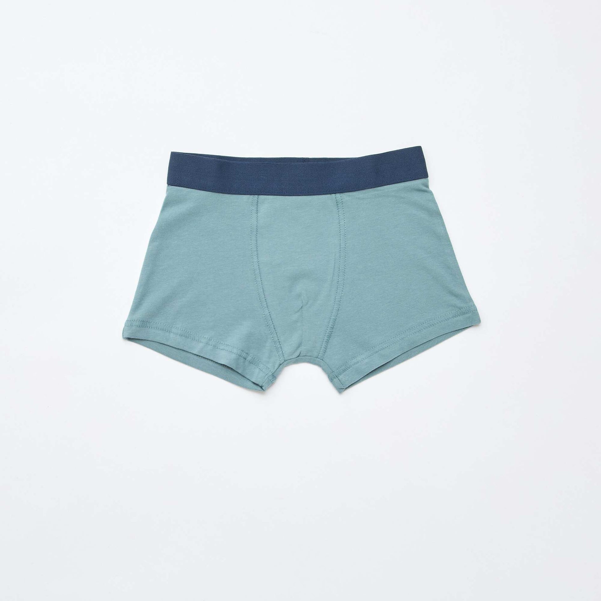 Lot de 5 boxers unis unis et imprimés GRIS