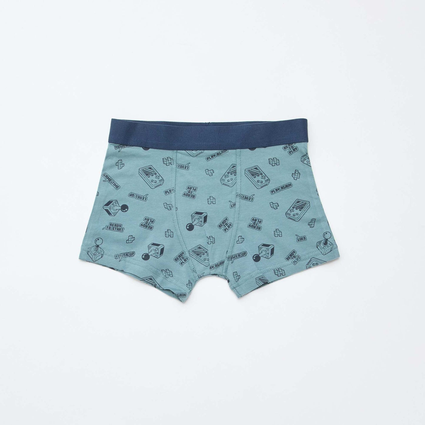 Lot de 5 boxers unis unis et imprimés GRIS