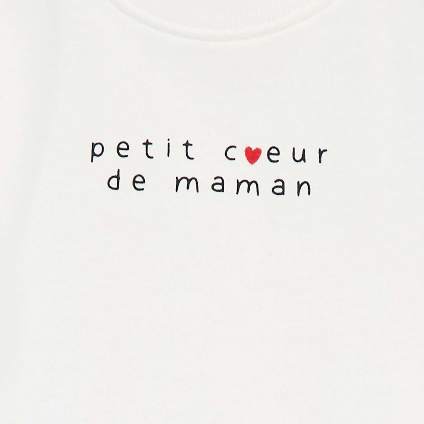 Sweat à manches longues avec imprimé BLANC