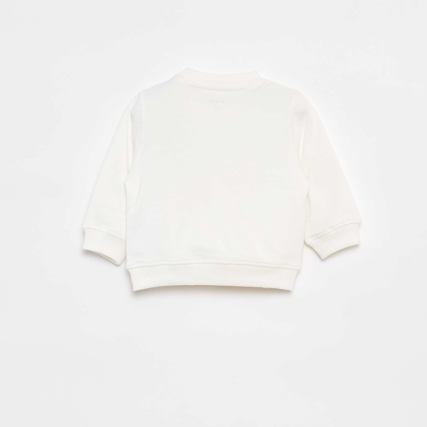 Sweat à manches longues avec imprimé BLANC