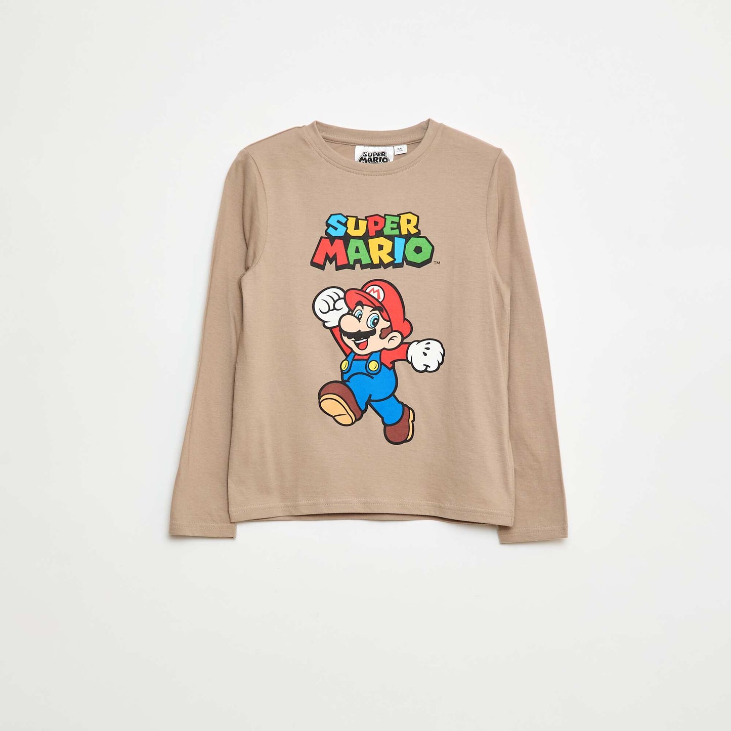 T-shirt imprimé 'Mario' GRIS LUNE