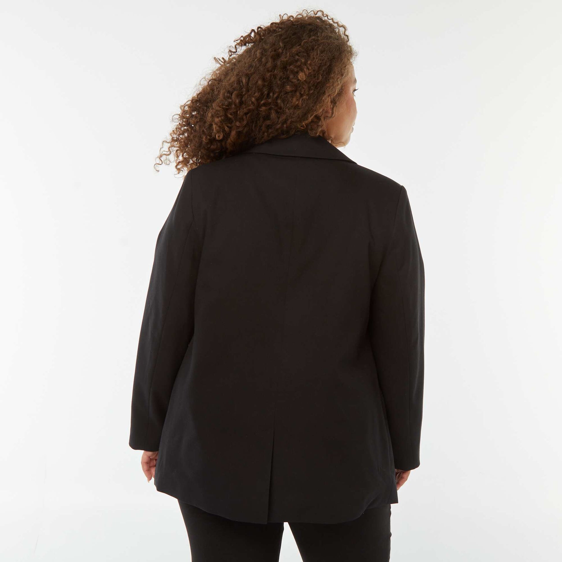 Veste de tailleur longue NOIR