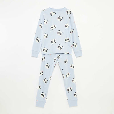 Ensemble de pyjama t-shirt + pantalon -  2 pièces BLEU
