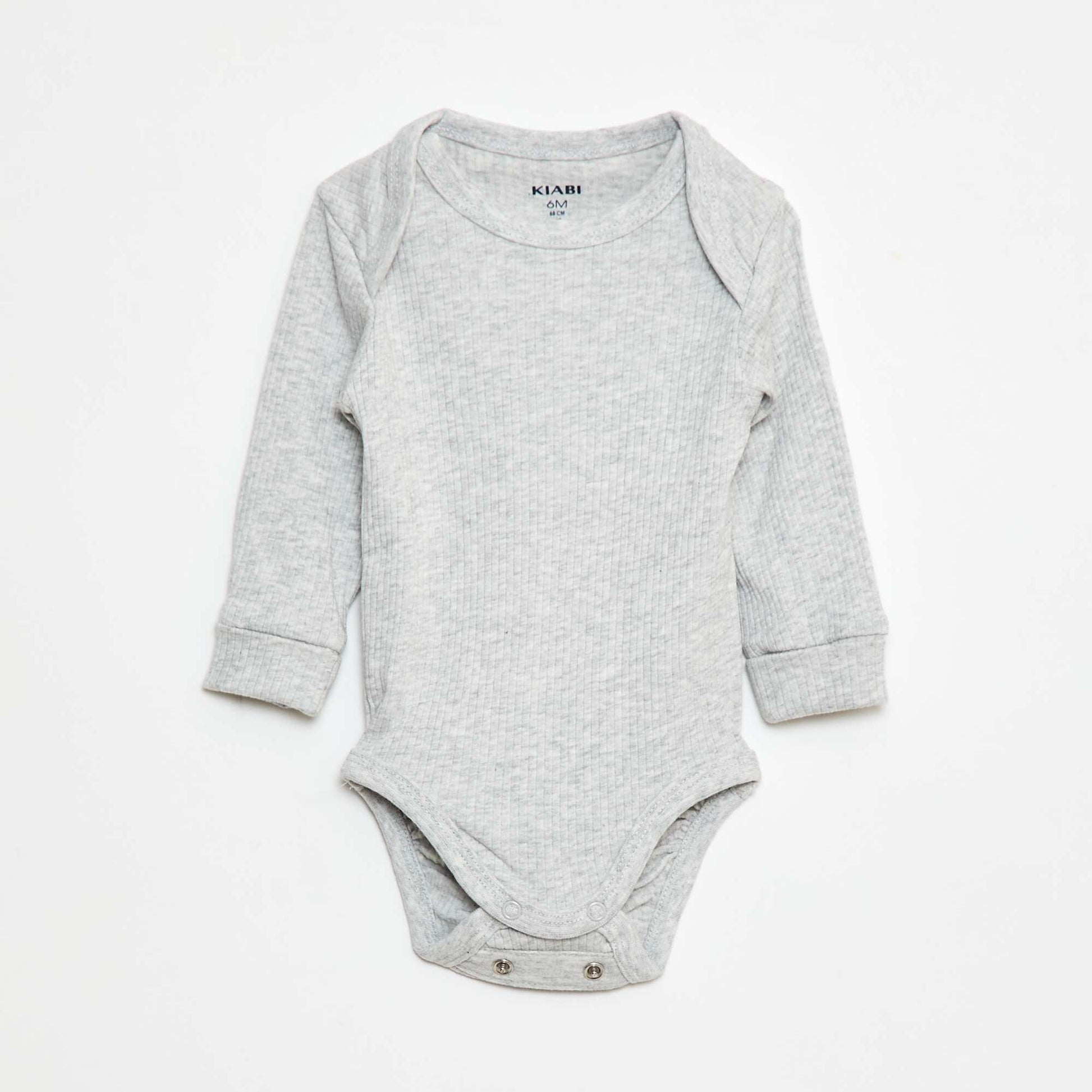 Lot de 3 bodies col US et manches longues BLEU