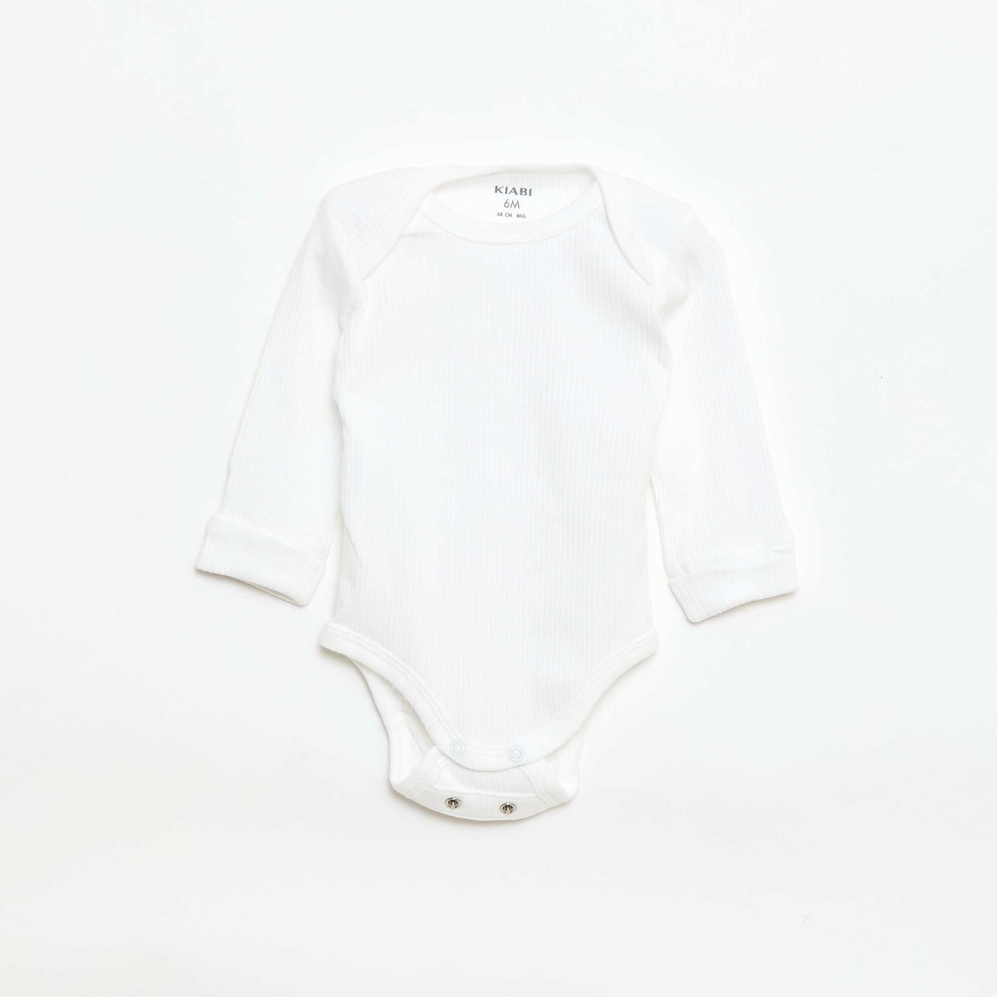 Lot de 3 bodies col US et manches longues BLANC