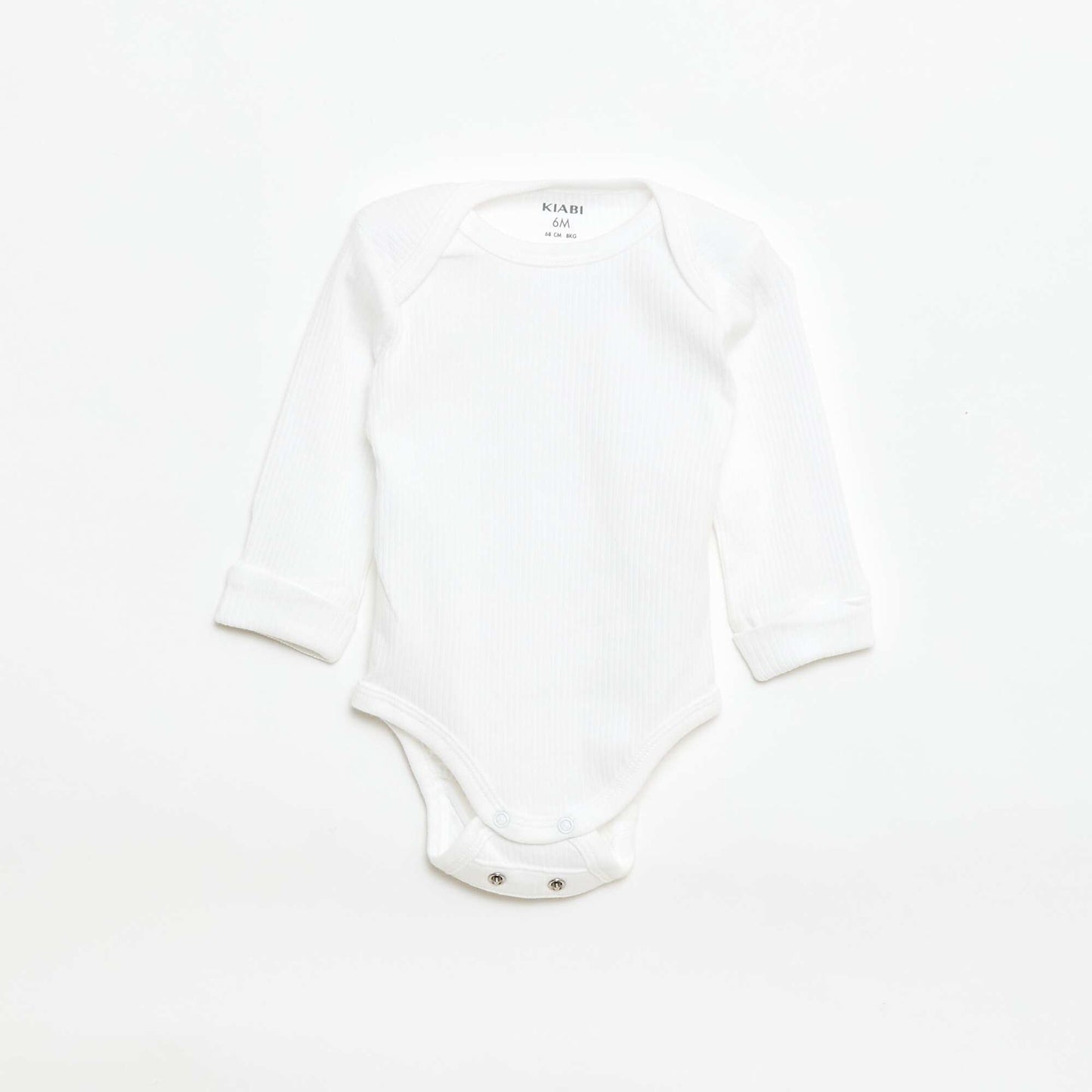 Lot de 3 bodies col US et manches longues BLANC