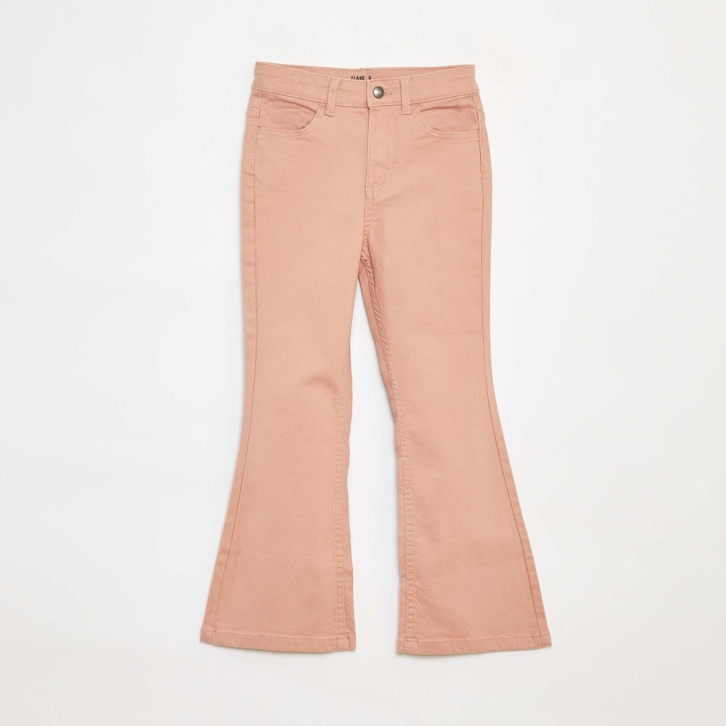 Pantalon flare en twill avec taille ajustable ROSE