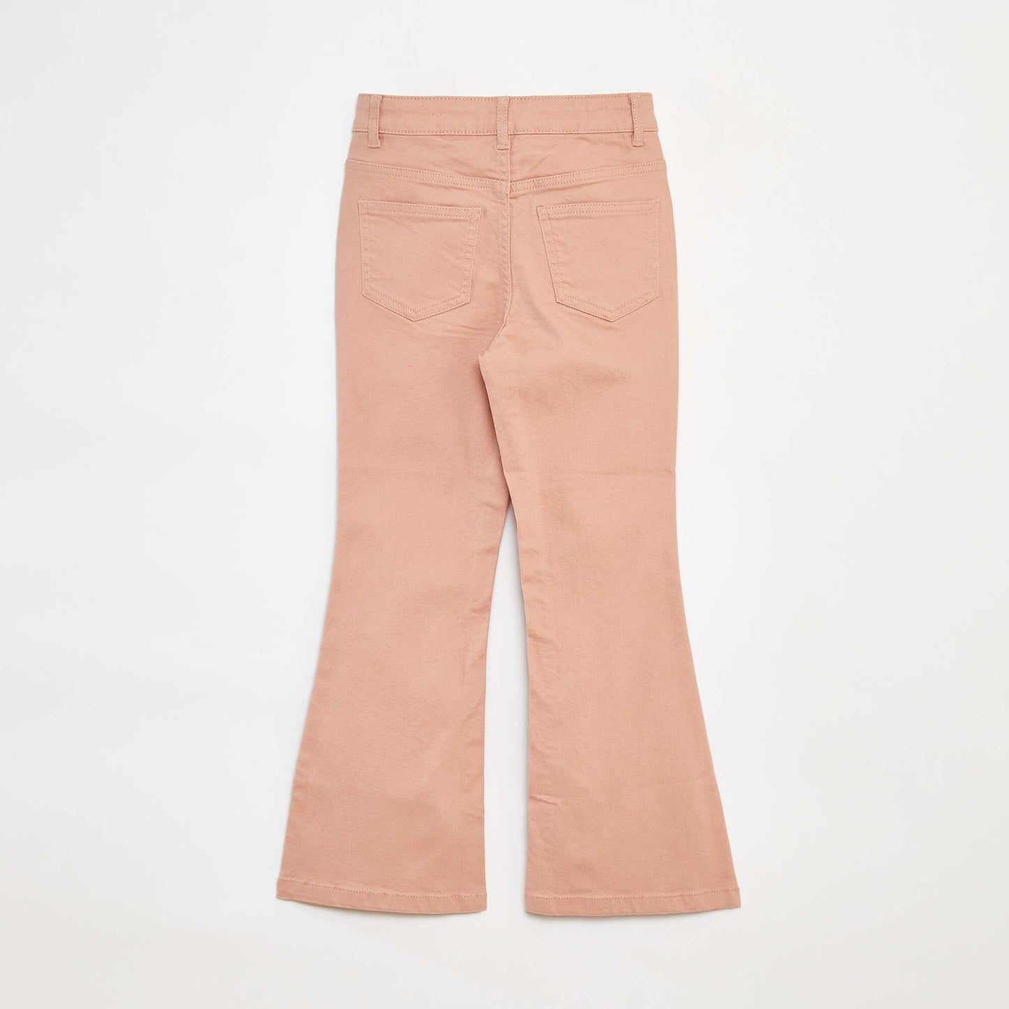 Pantalon flare en twill avec taille ajustable ROSE