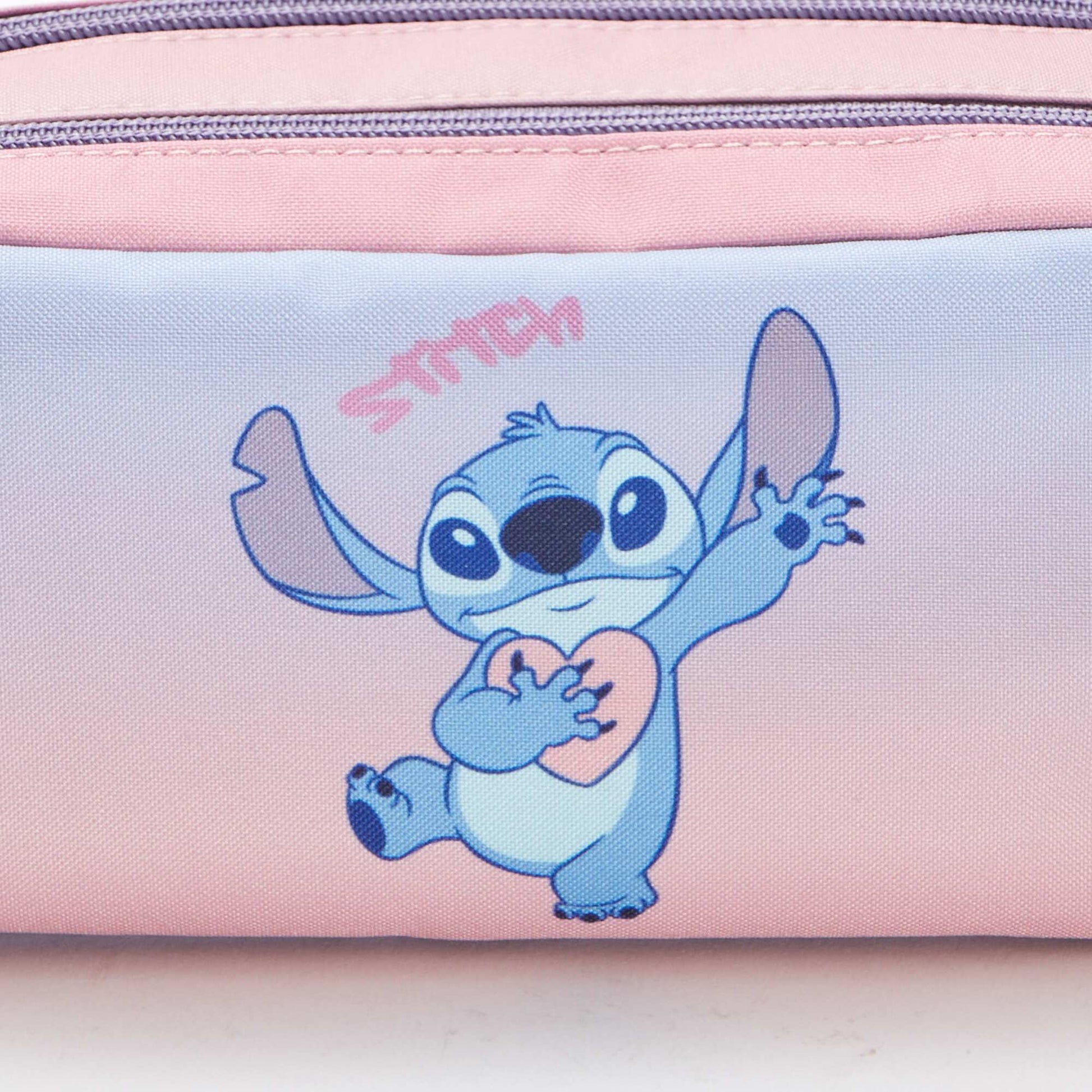 Trousse imprimée 'Stitch' VIOLET