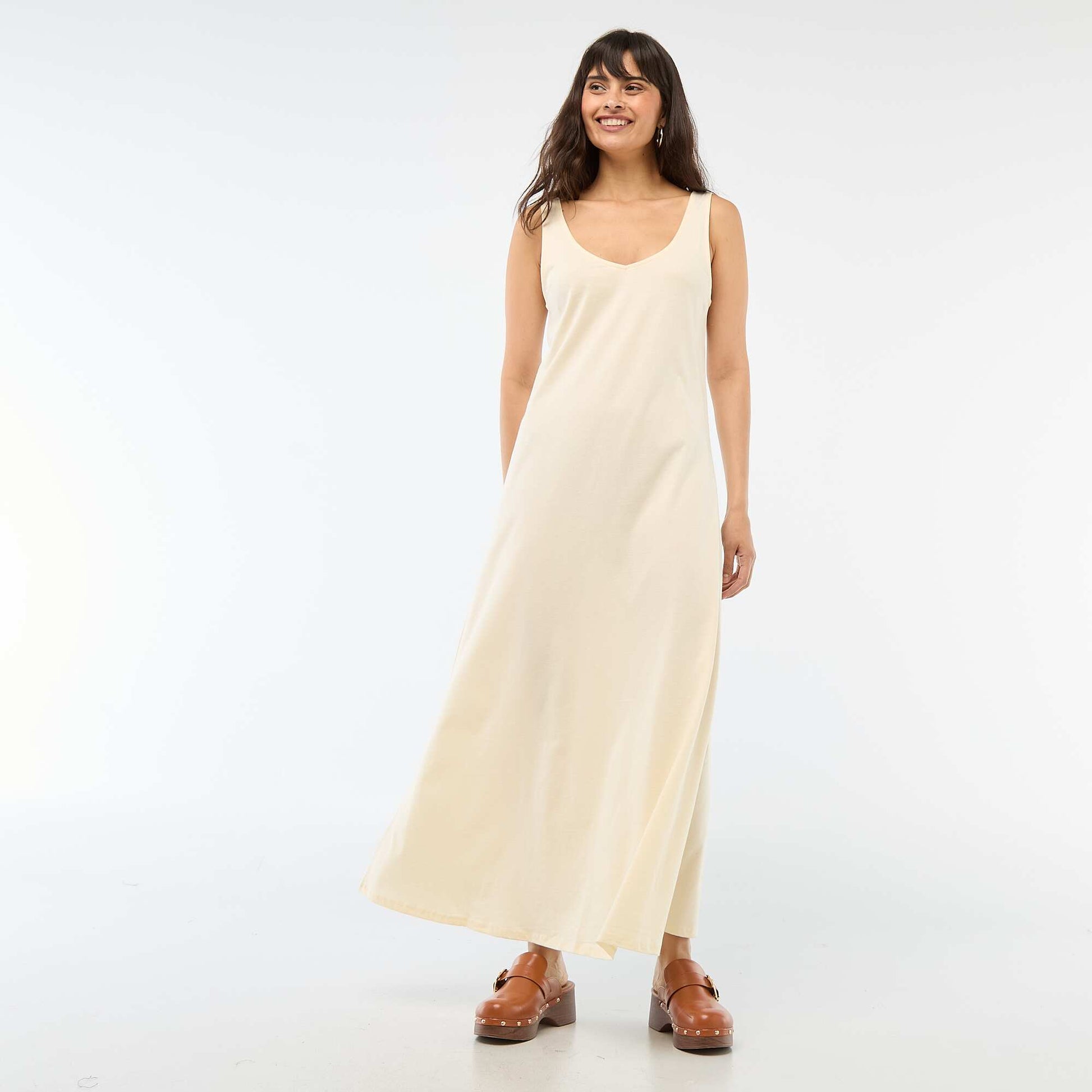 Robe débardeur longue JAUNE