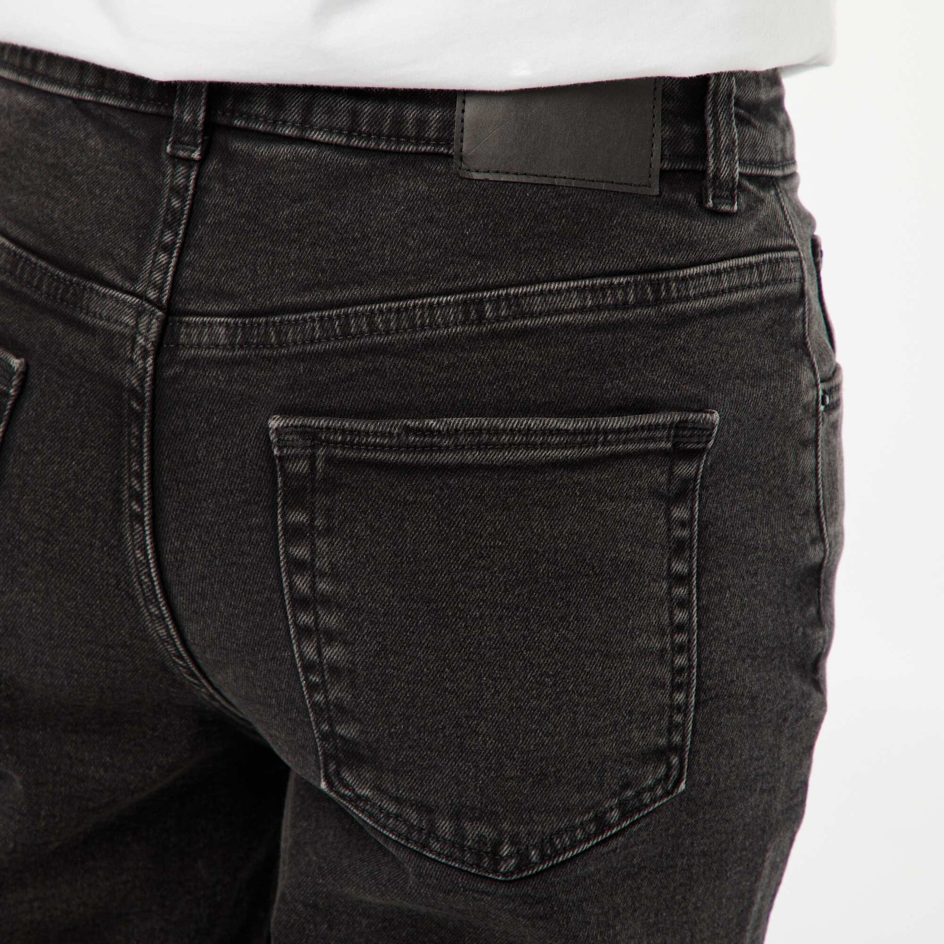 Jean coupe mom - L30 NOIR