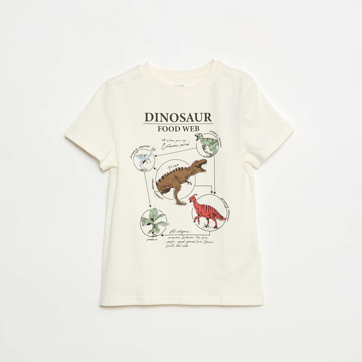 T-shirt imprimé manches courtes BLANC