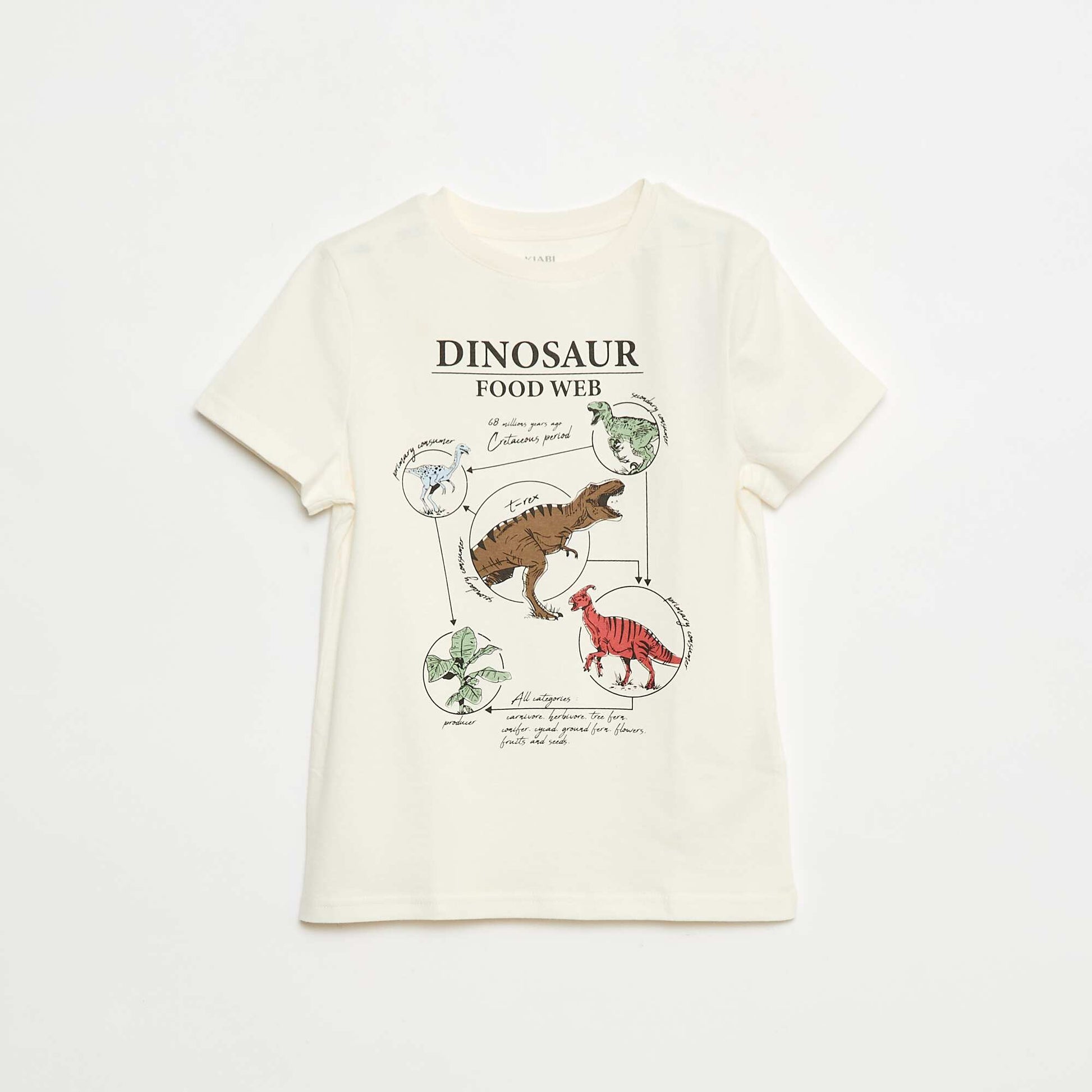 T-shirt imprimé manches courtes BLANC