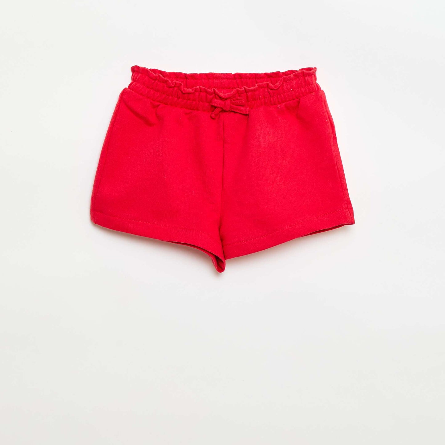Ensemble t-shirt à manches volantées + short à motif - 2 pièces BLANC/ROUGE