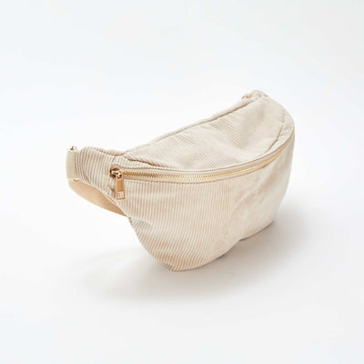 Sac banane en velours côtelé BEIGE