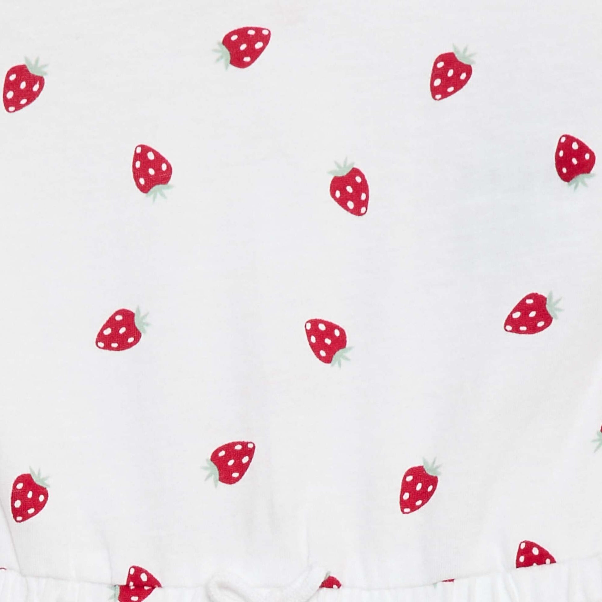 Robe manches courtes en jersey BLANC