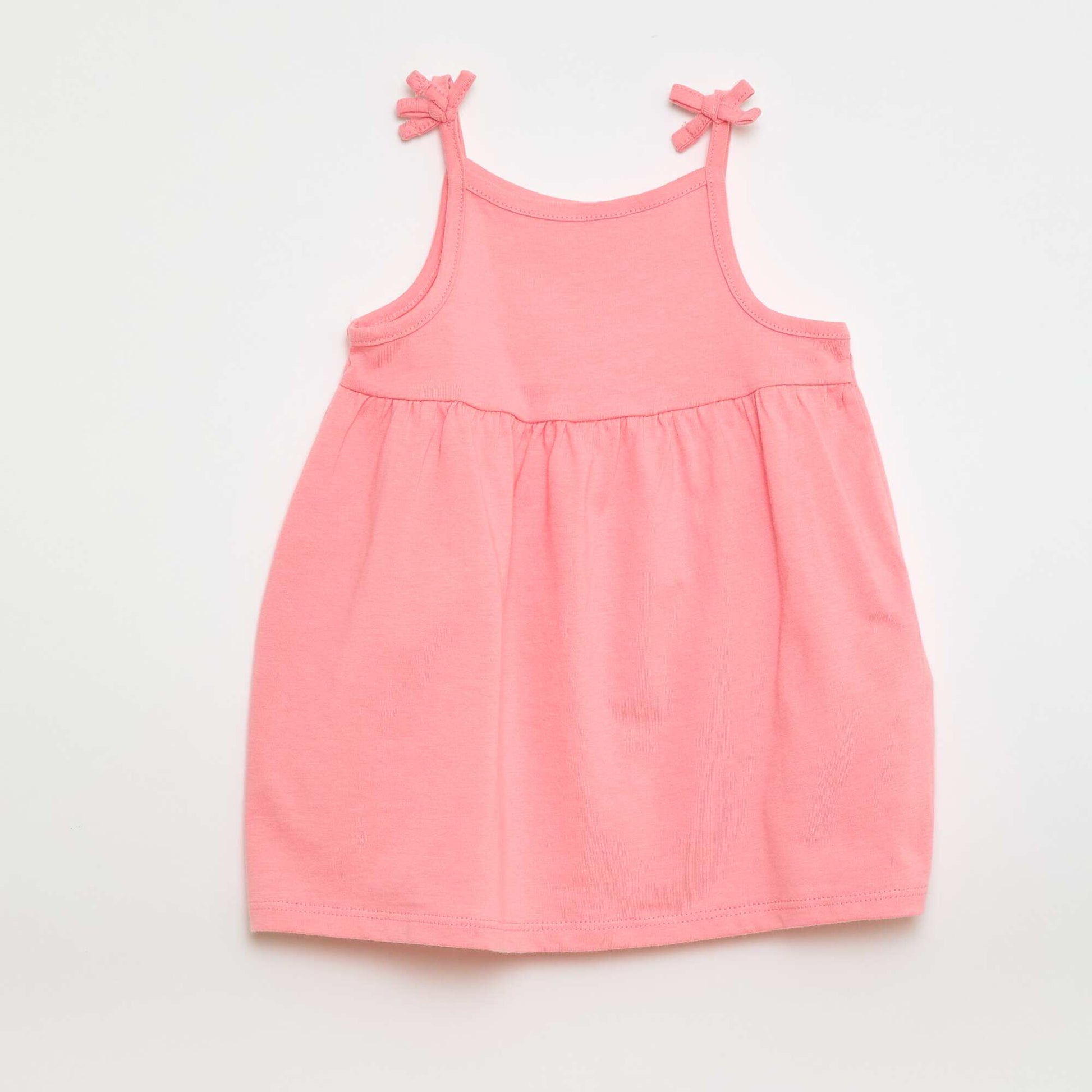 Lot de 2 robes à bretelles avec noeuds BLANC