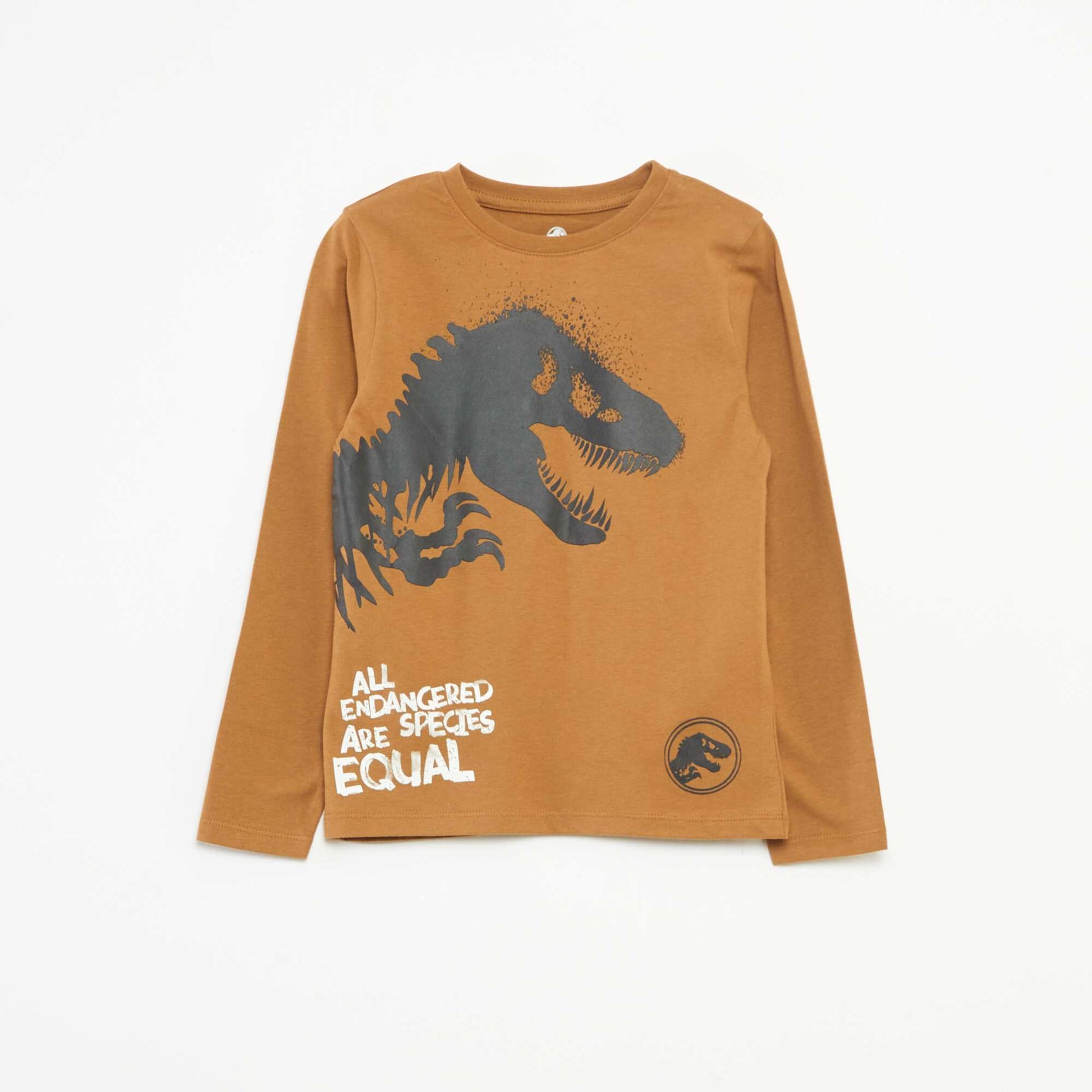 Ensemble de pyjama 'Jurassic Park' t-shirt + pantalon - 2 pièces MARRON