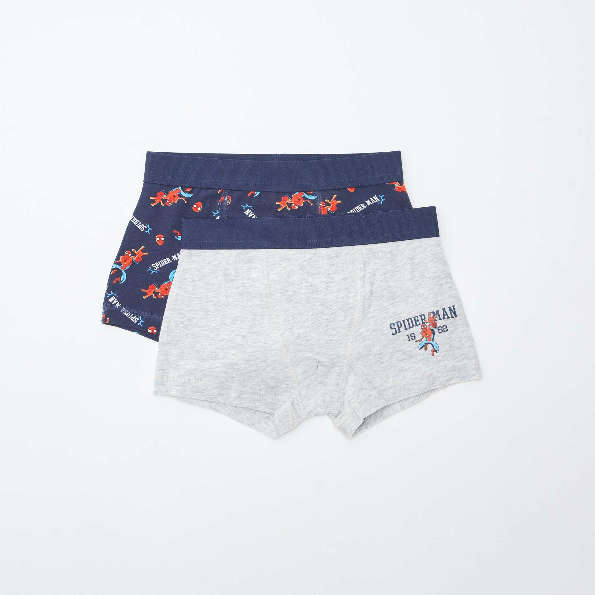 Lot de 2 boxers 'Spiderman' BLEU/GRIS