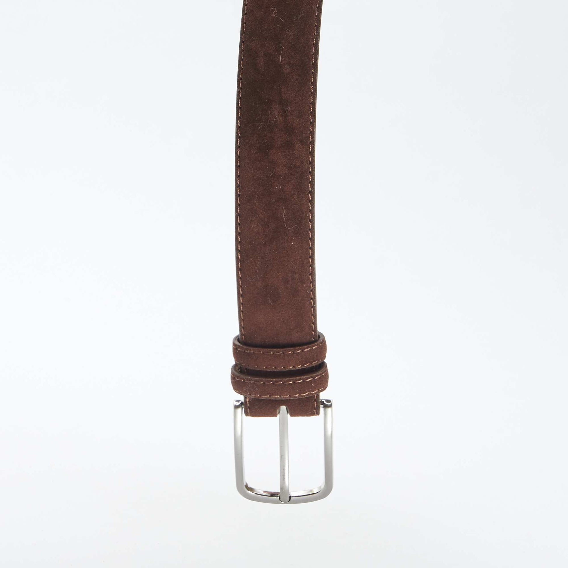 Ceinture en suédine avec boucle métallique MARRON