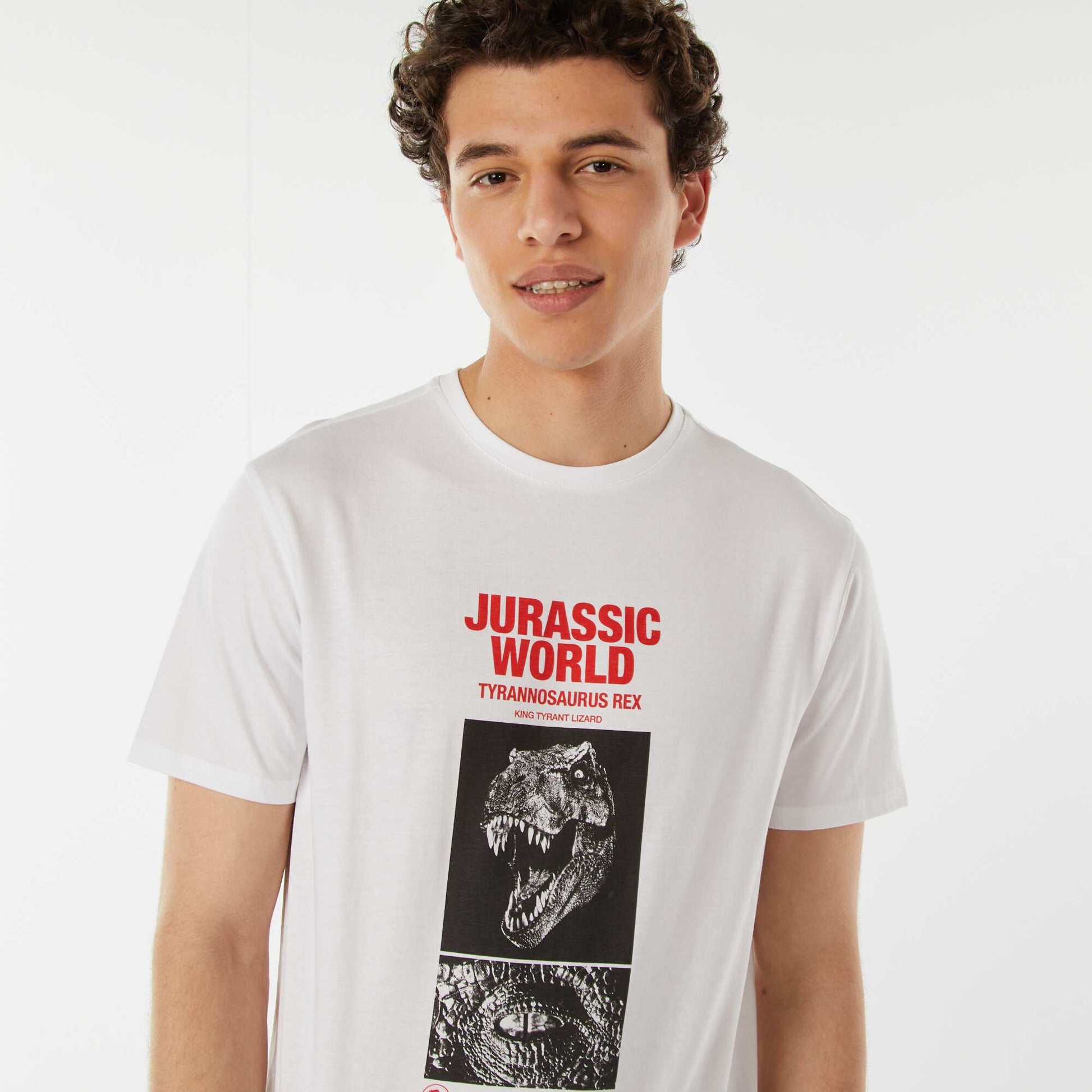 T-shirt 'Jurassic World' manches courtes NOIR