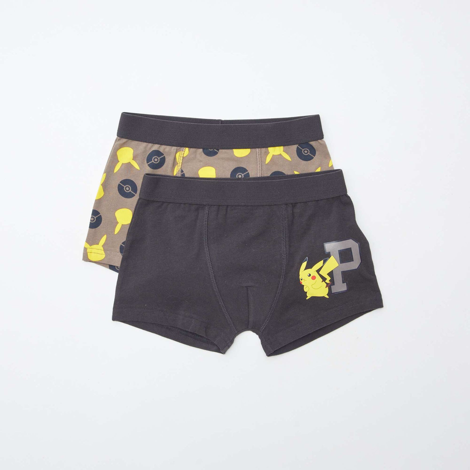 Lot de 2 boxers 'Pokémon' GRIS/NOIR