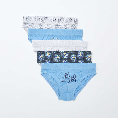 Lot de 5 slips 'Bluey' BLEU