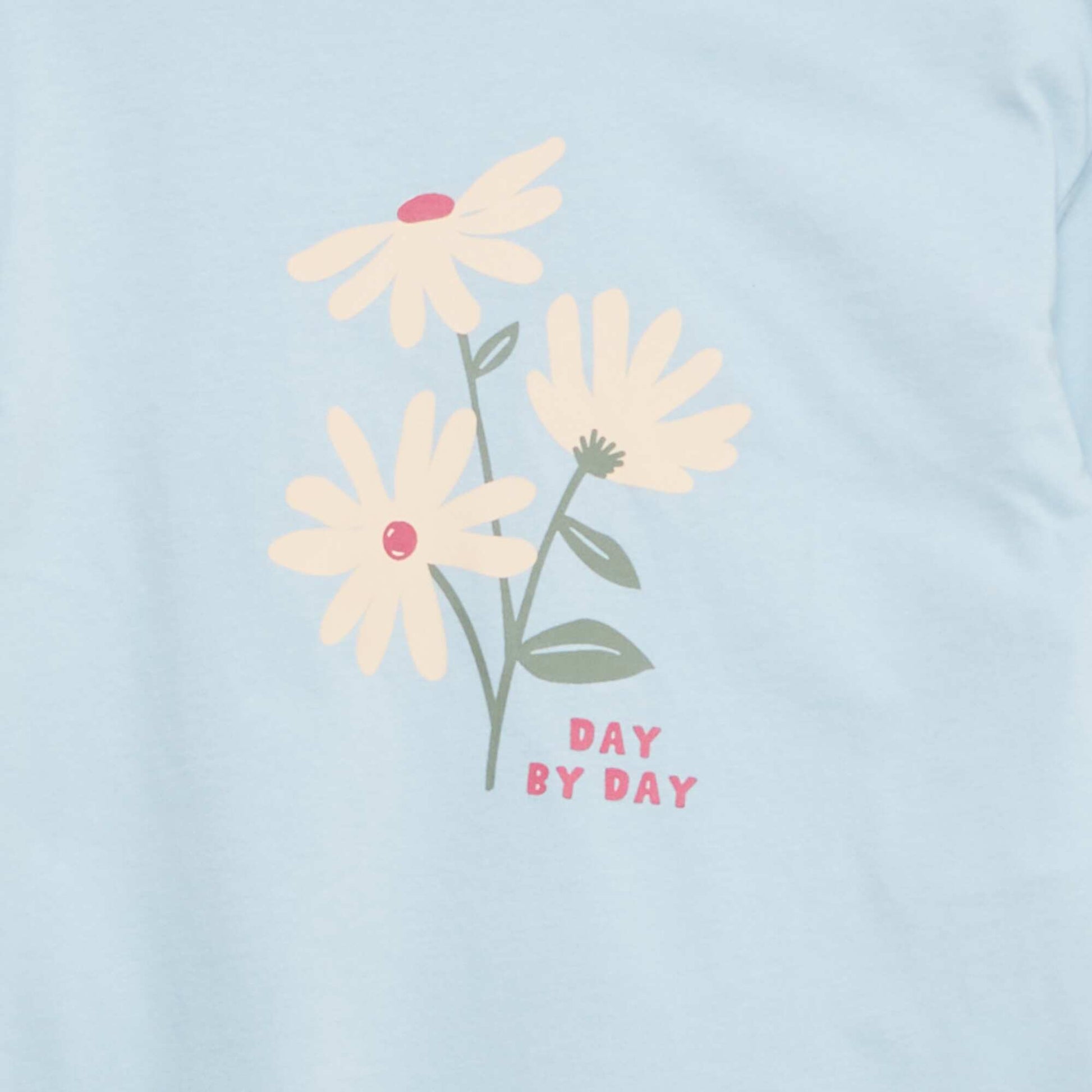 T-shirt imprimé manches longues BLEU