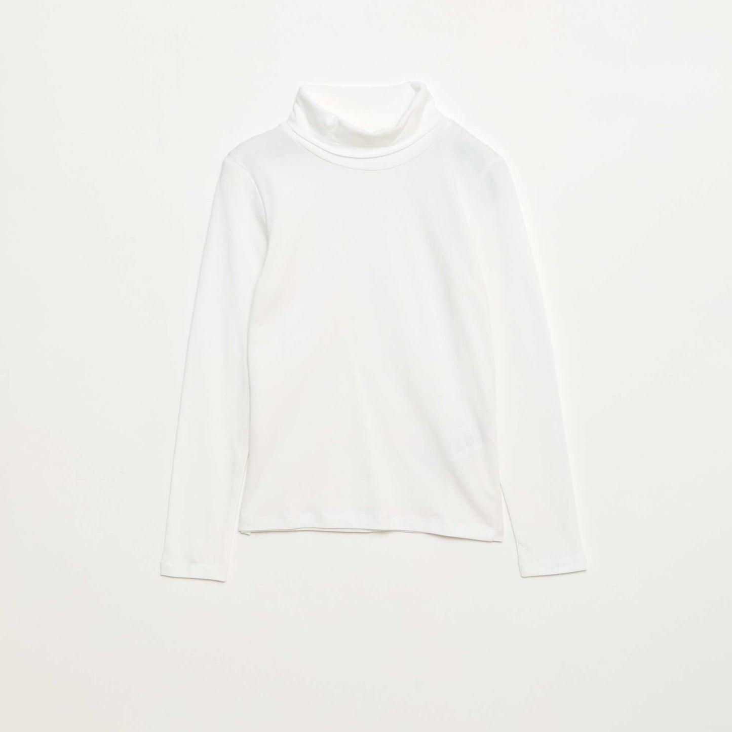 Sous-pull col roulé uni BLANC