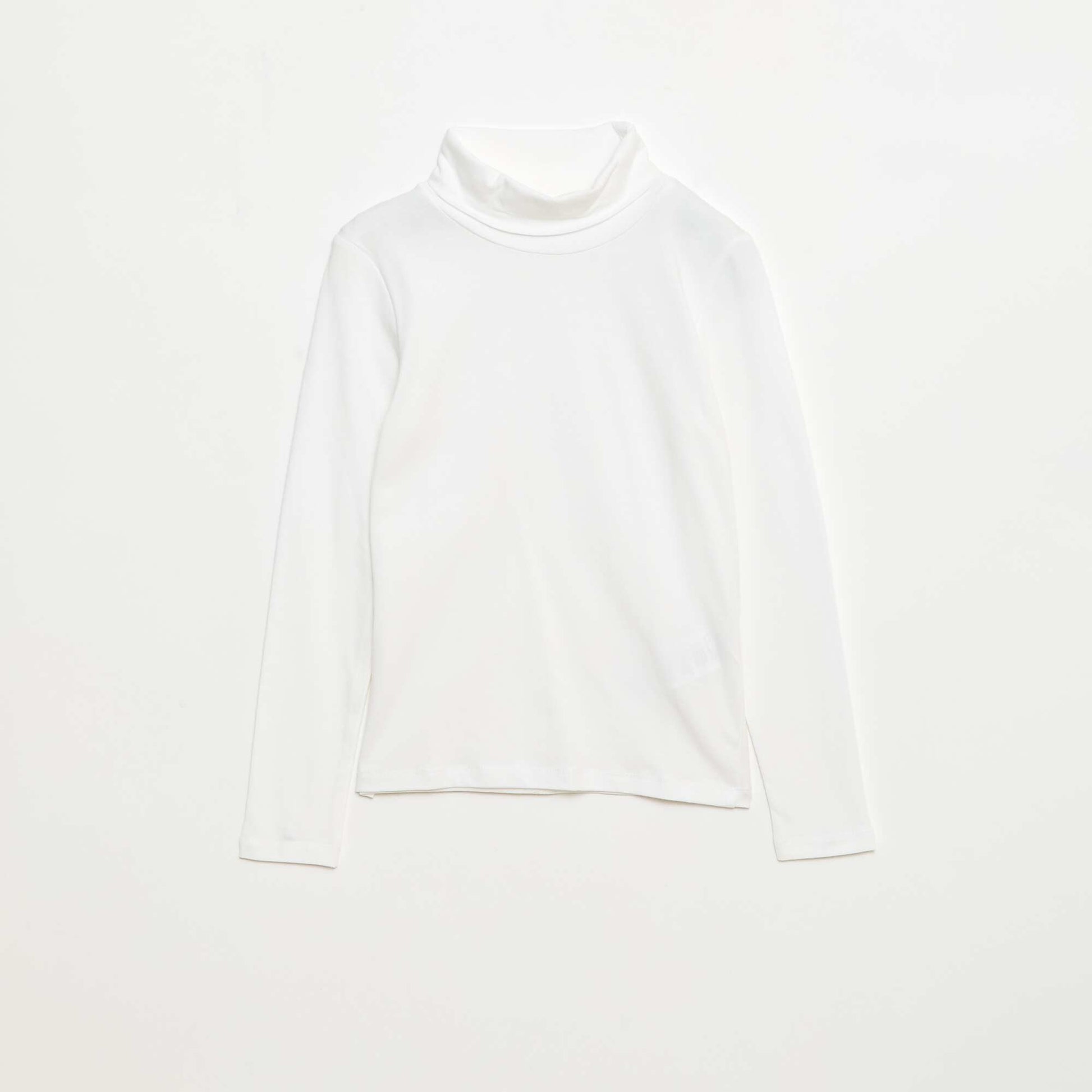Sous-pull col roulé uni BLANC