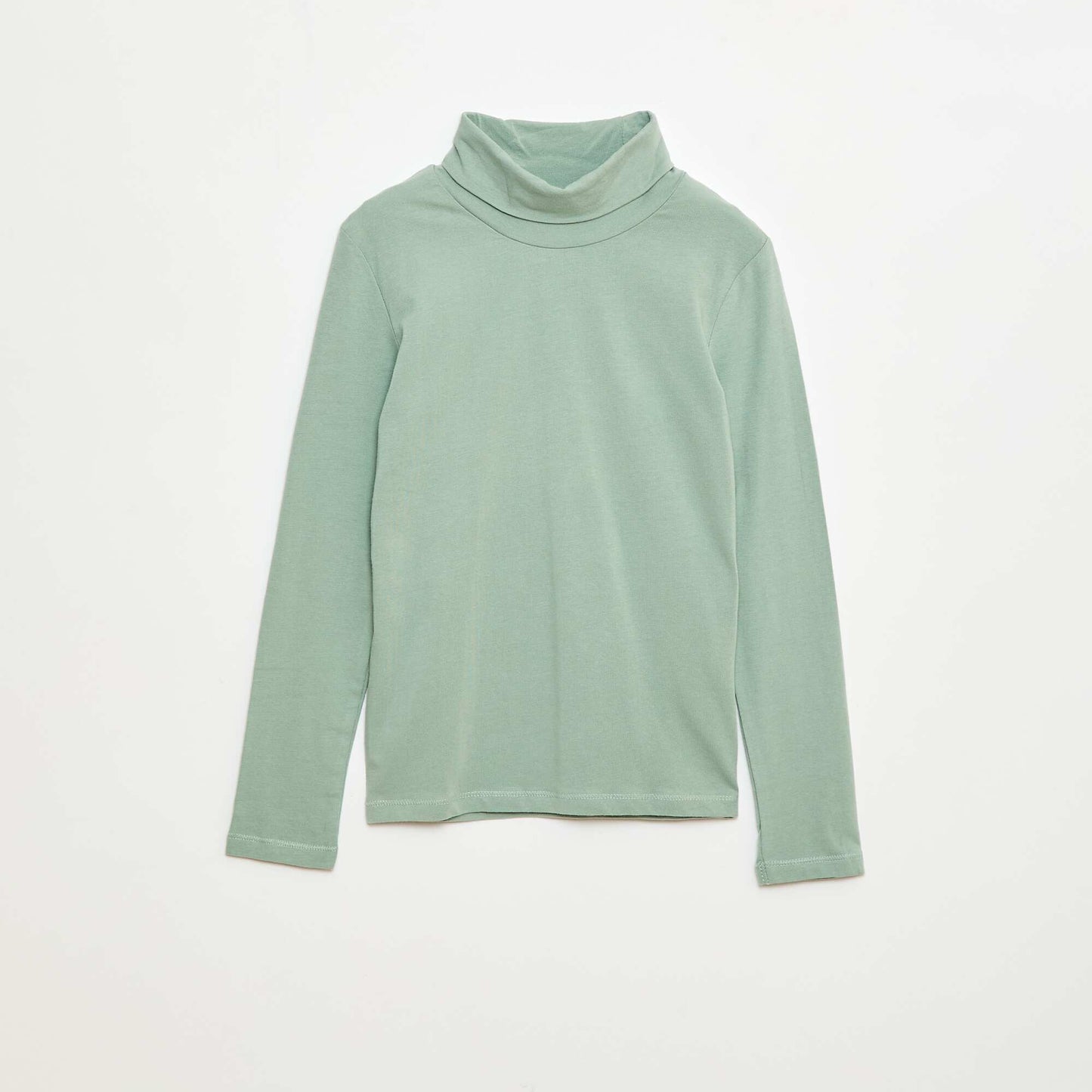 Sous-pull col roulé uni VERT