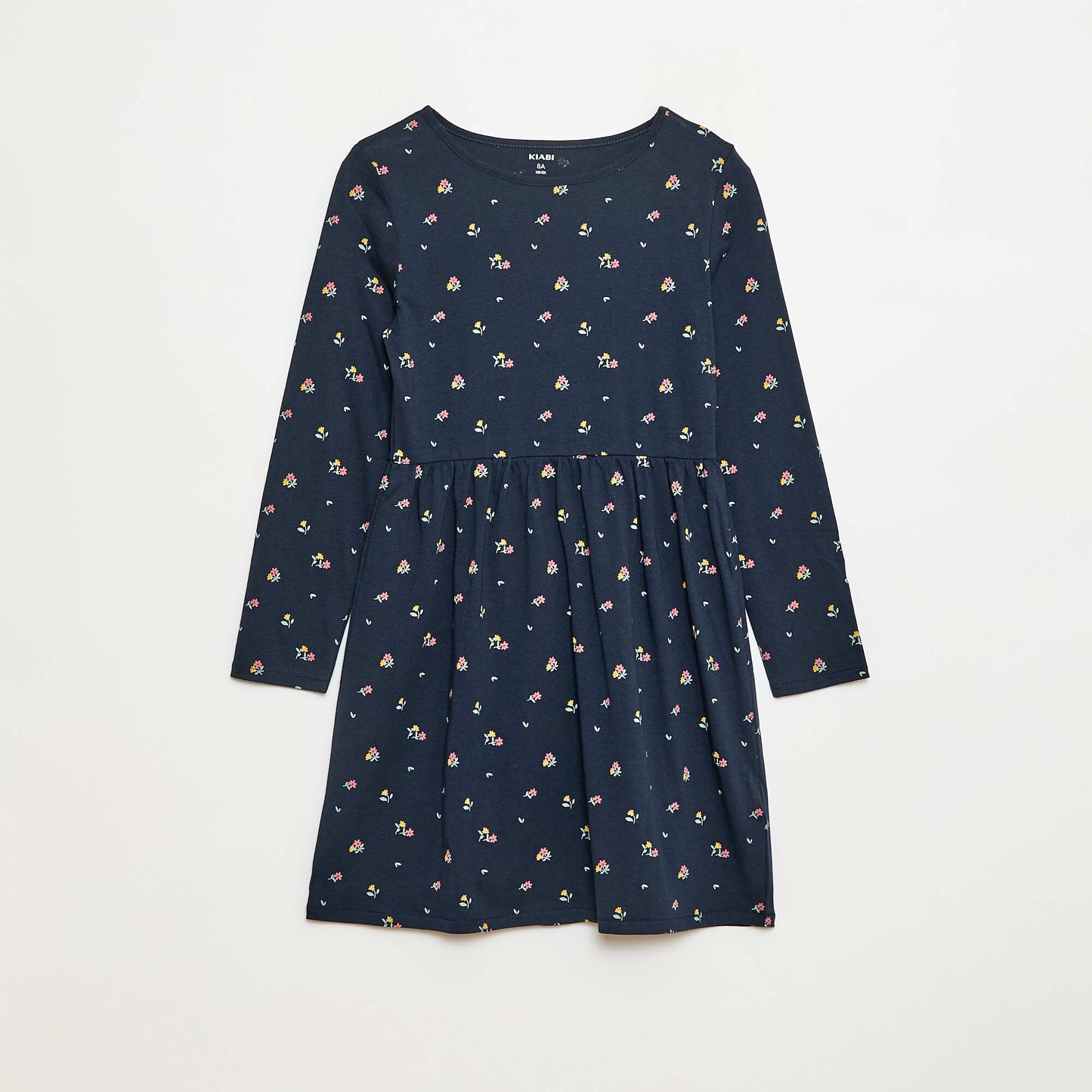 Robe en coton à motif BLEU
