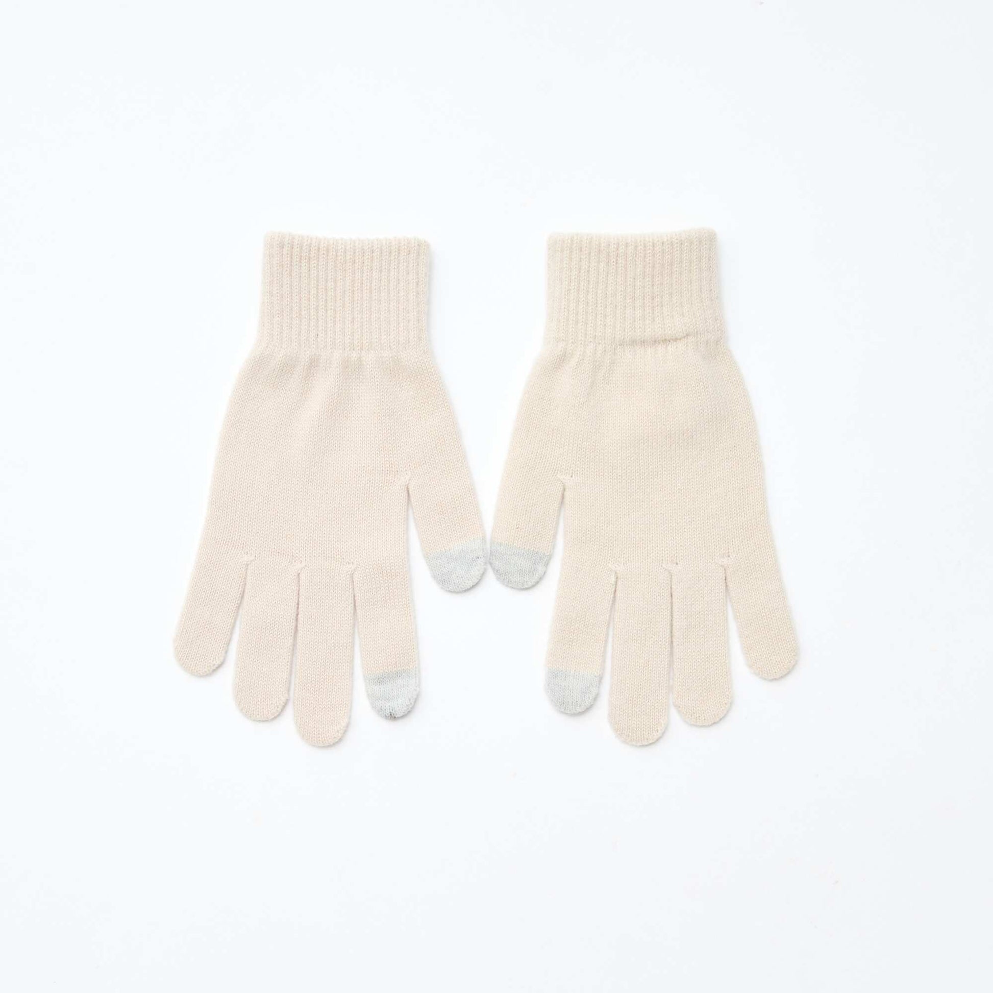 Lot de 2 paires de gants BEIGE