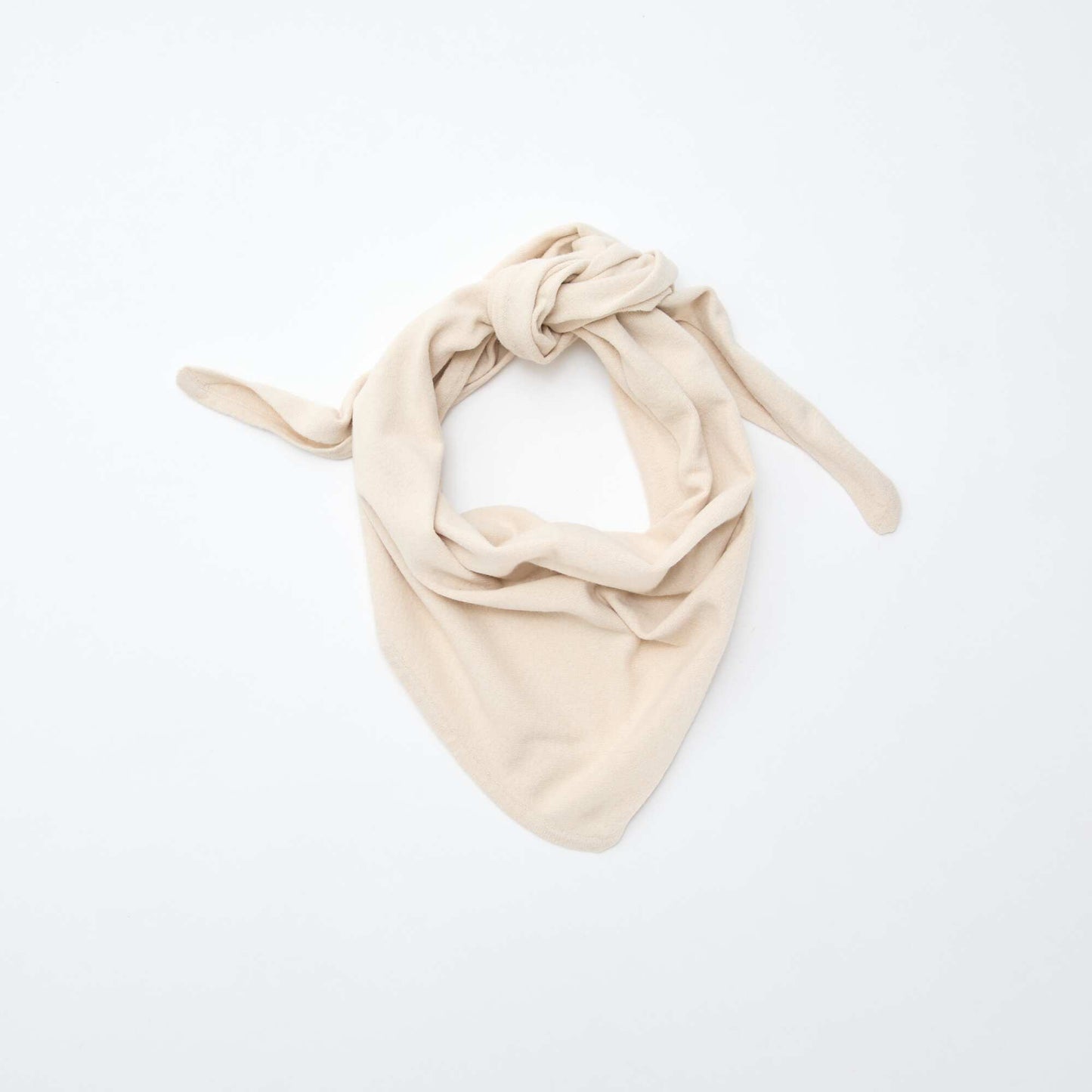 Echarpe triangle maillée BEIGE