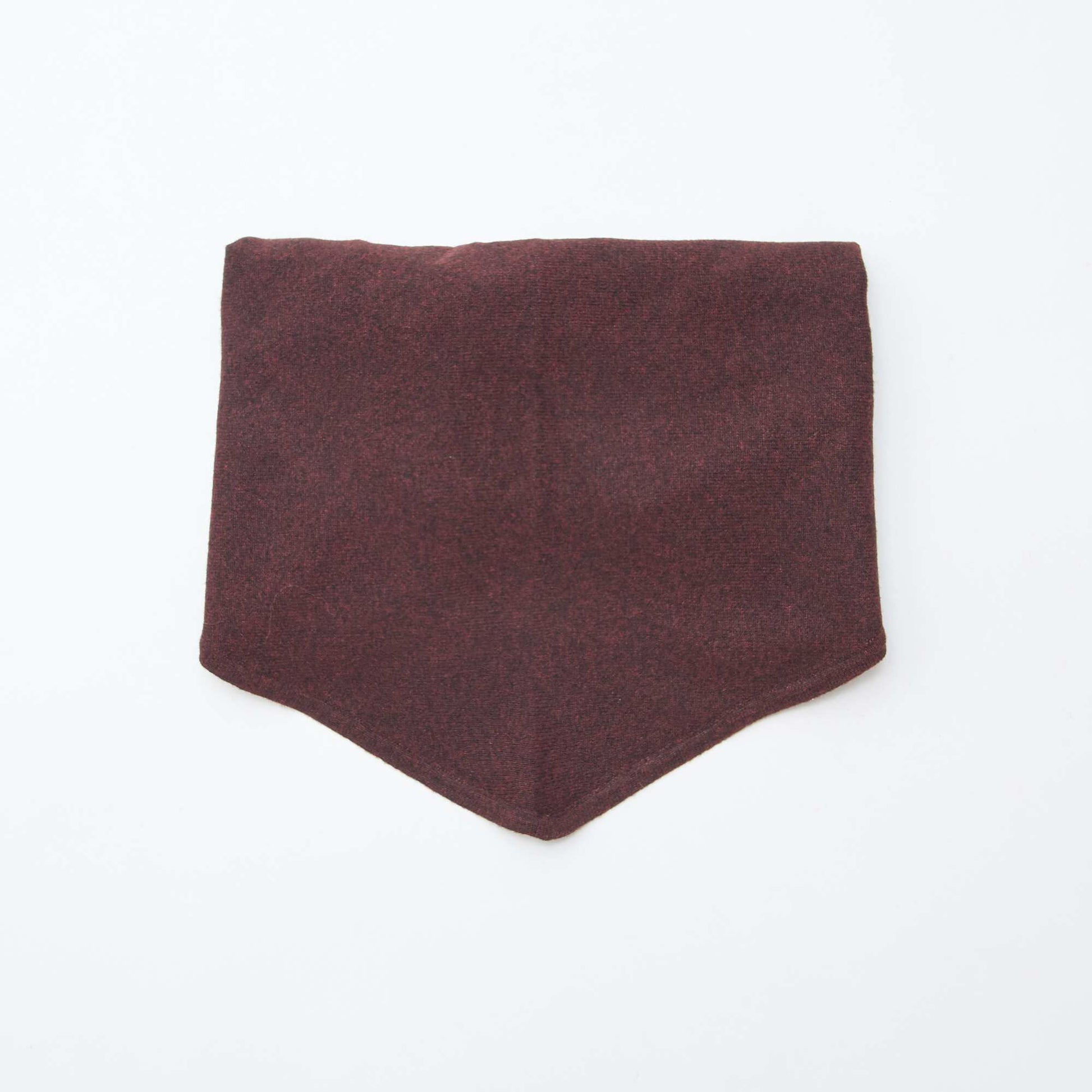 Echarpe triangle maillée ROUGE