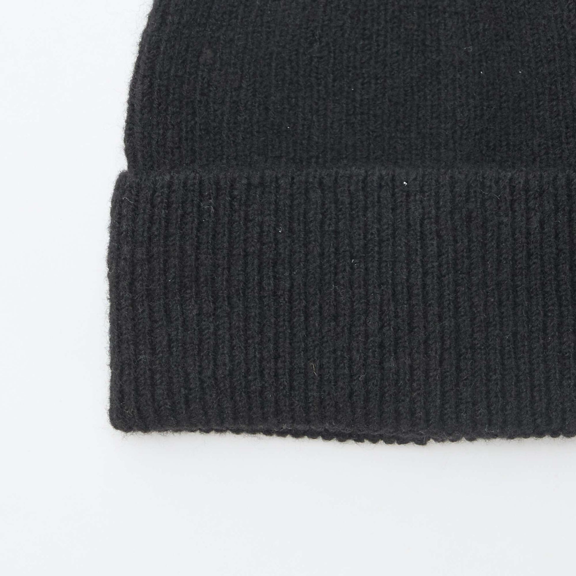 Bonnet en maille NOIR