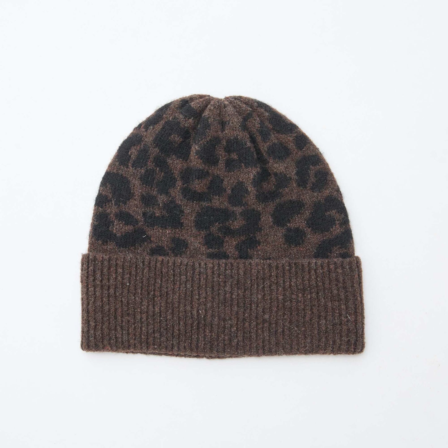 Bonnet en maille MARRON
