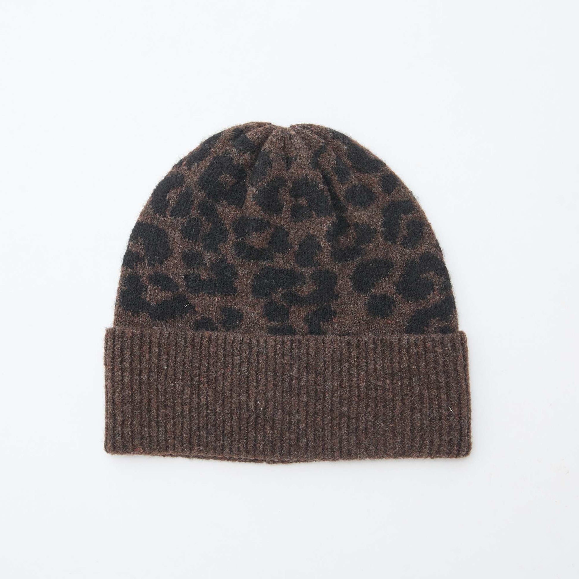 Bonnet en maille MARRON