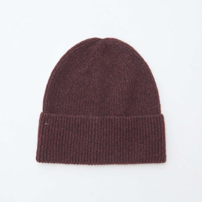 Bonnet en maille ROUGE