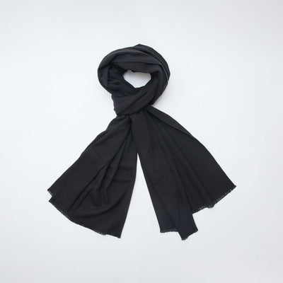 Echarpe en maille chaude et douce NOIR
