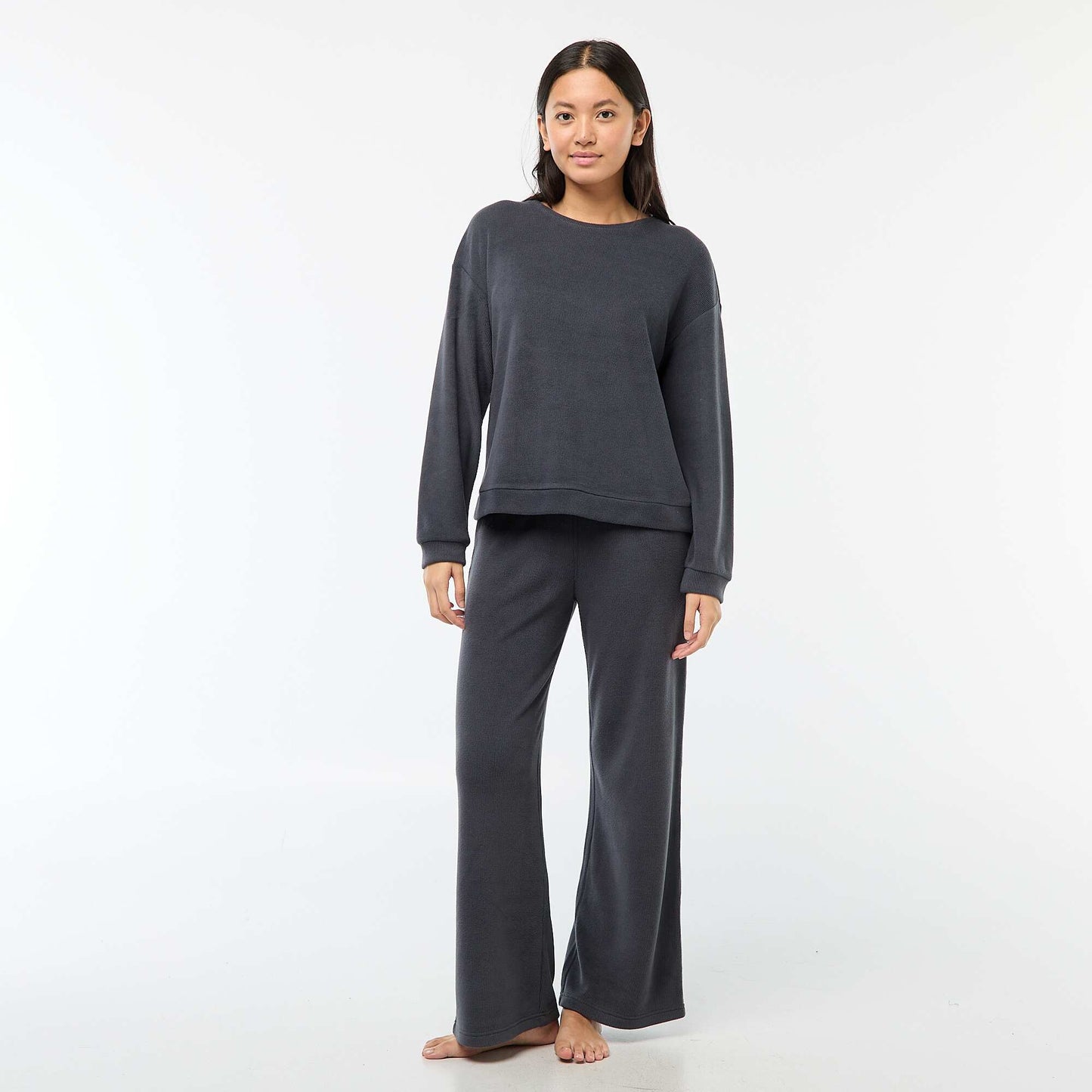 Ensemble de pyjama jersey uni BLEU