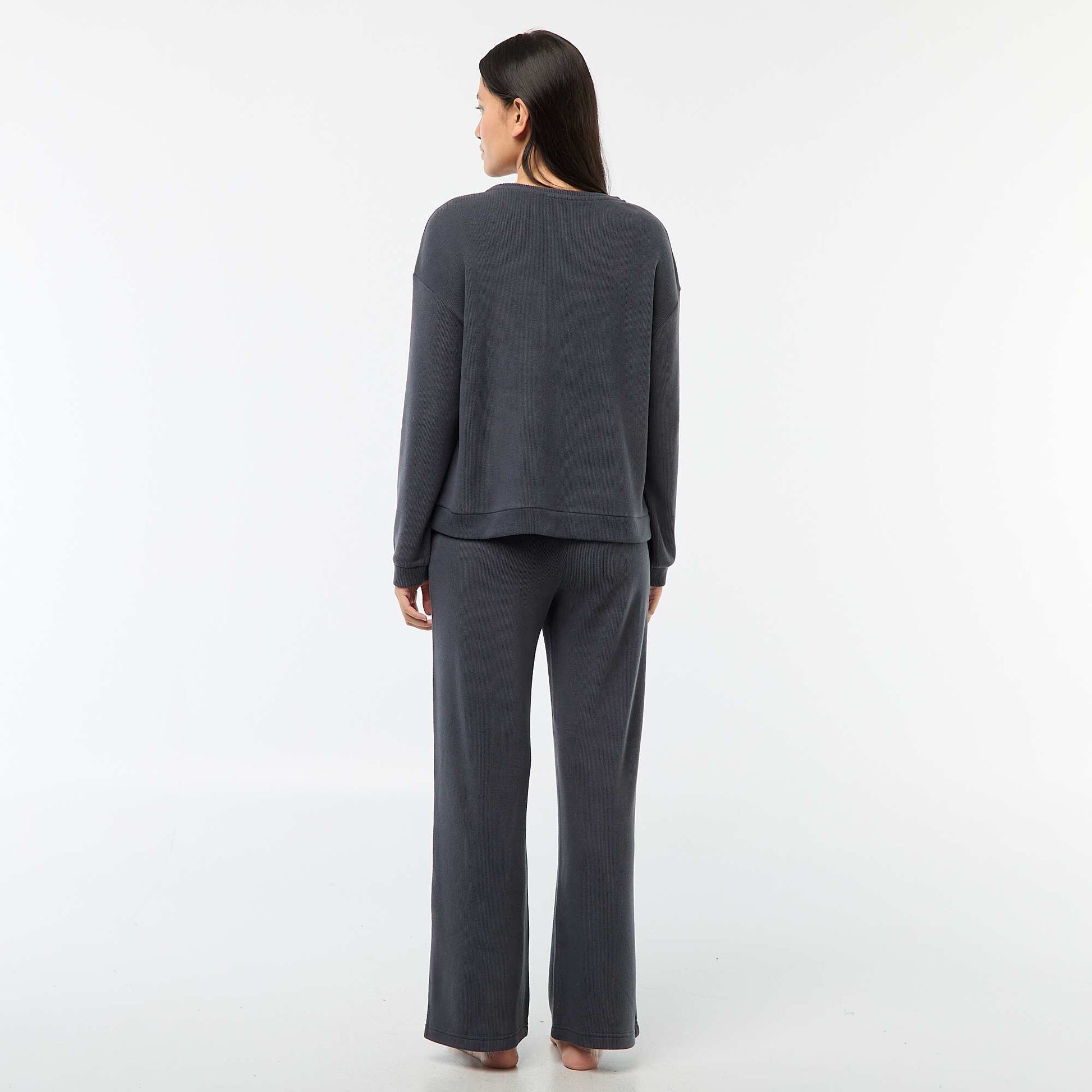 Ensemble de pyjama jersey uni BLEU