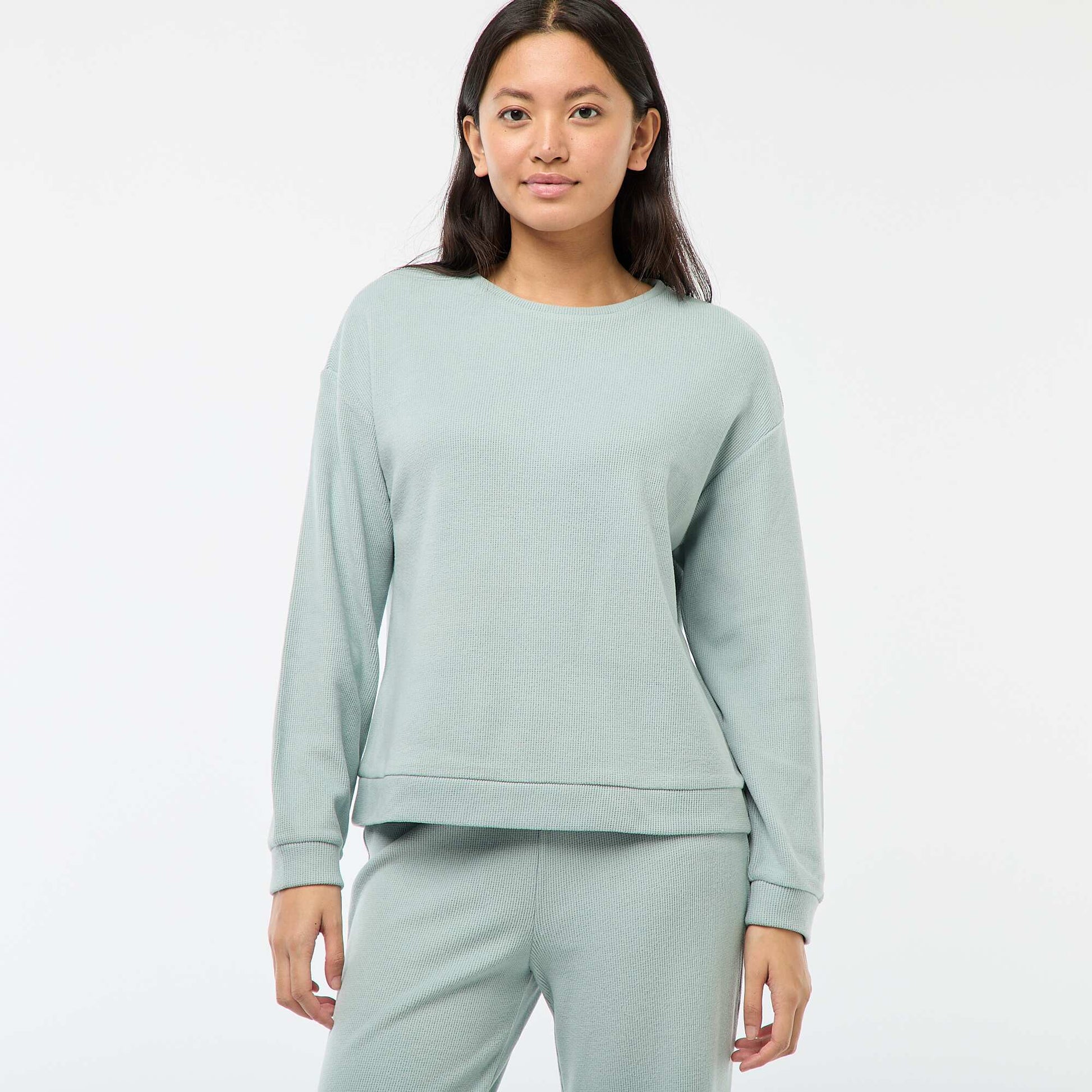 Ensemble de pyjama jersey uni BLEU