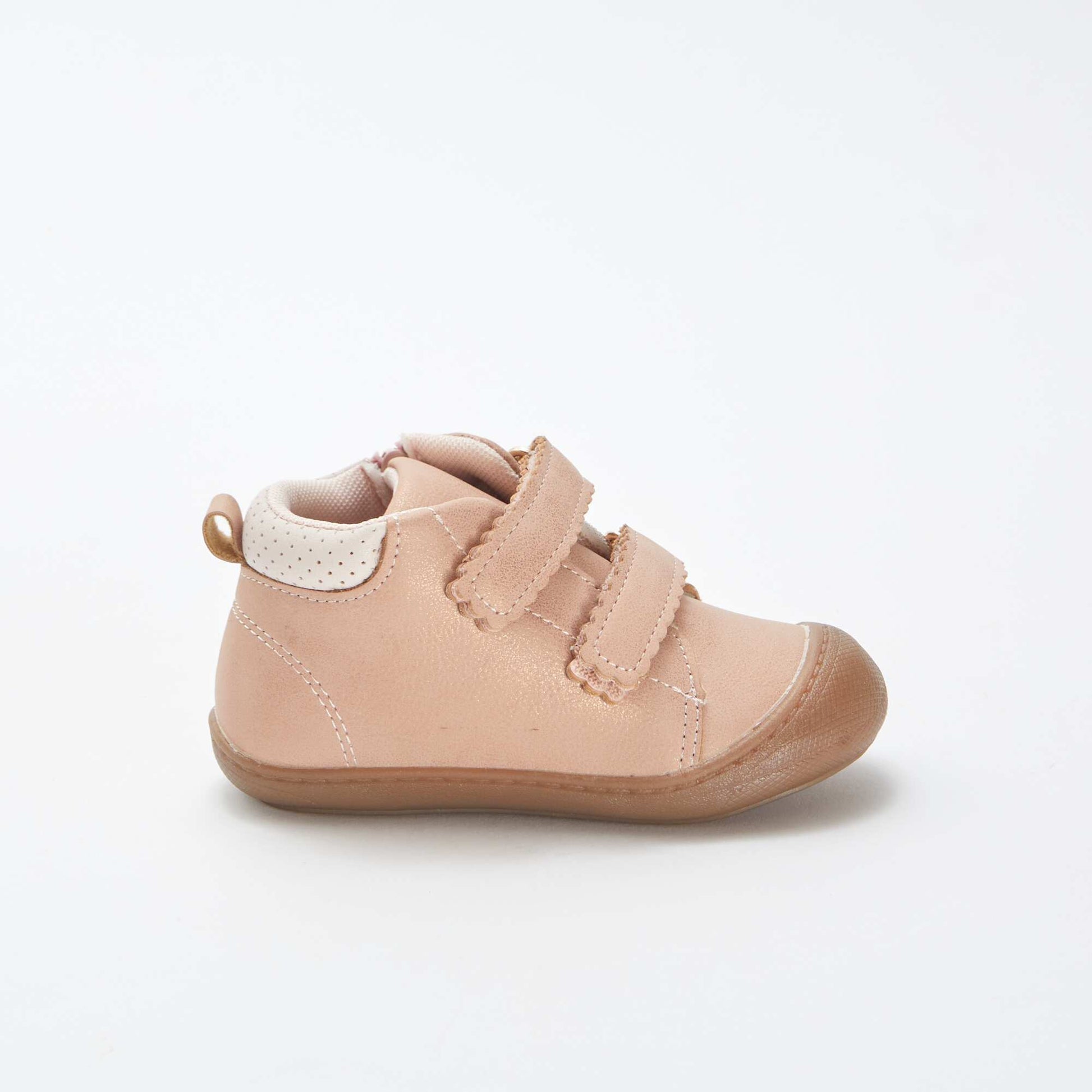 Chaussures à scratchs brillants ROSE