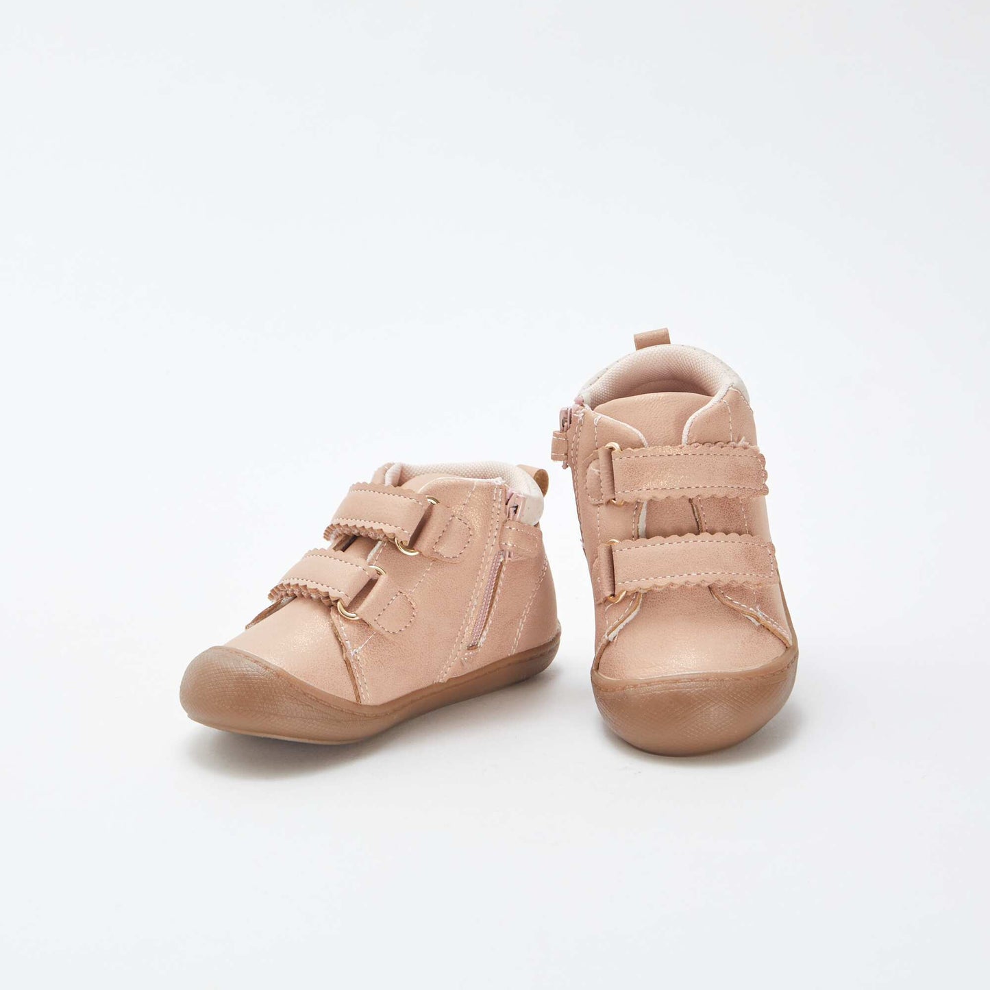 Chaussures à scratchs brillants ROSE