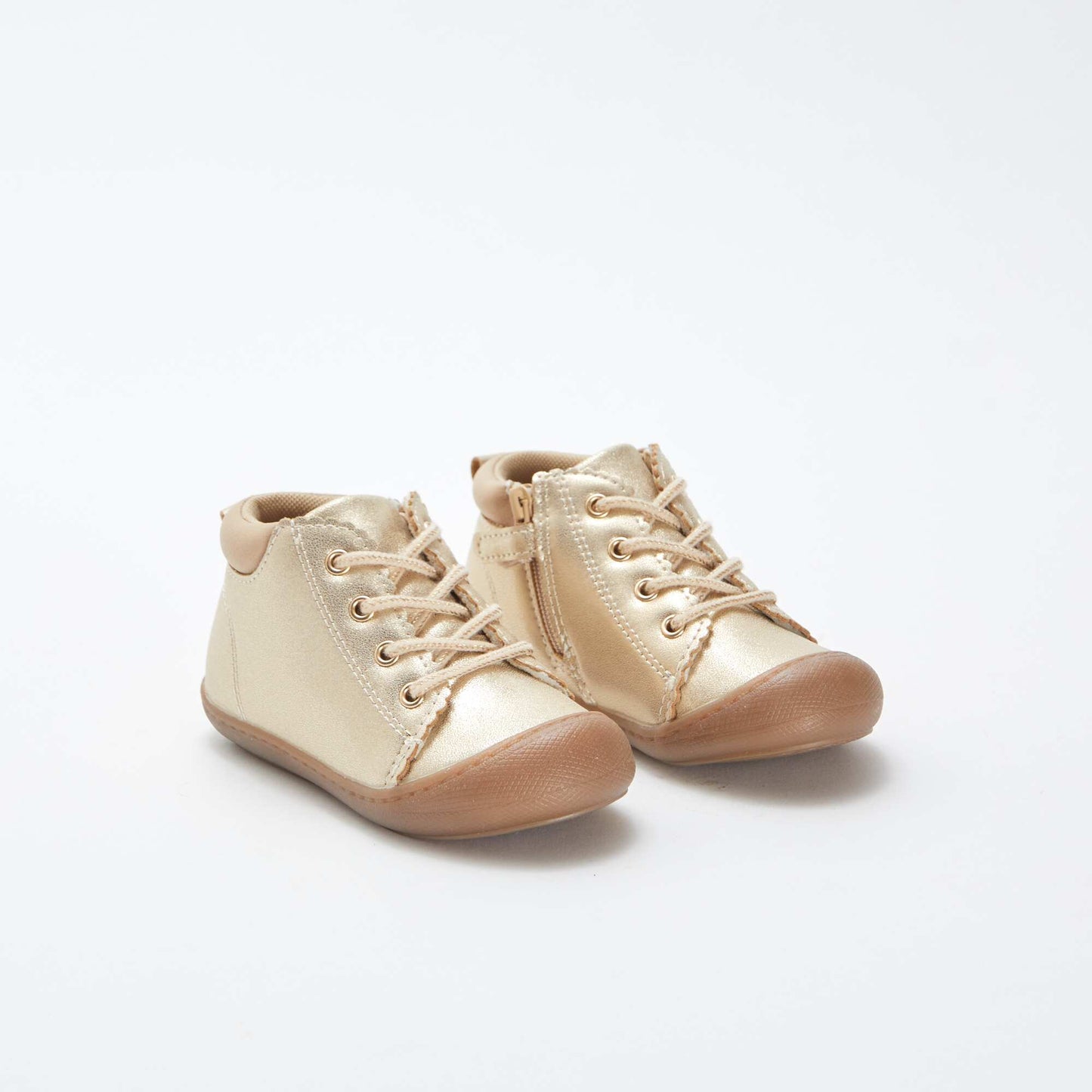 Chaussures à paillettes et lacets BEIGE
