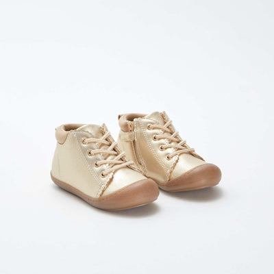 Chaussures à paillettes et lacets BEIGE