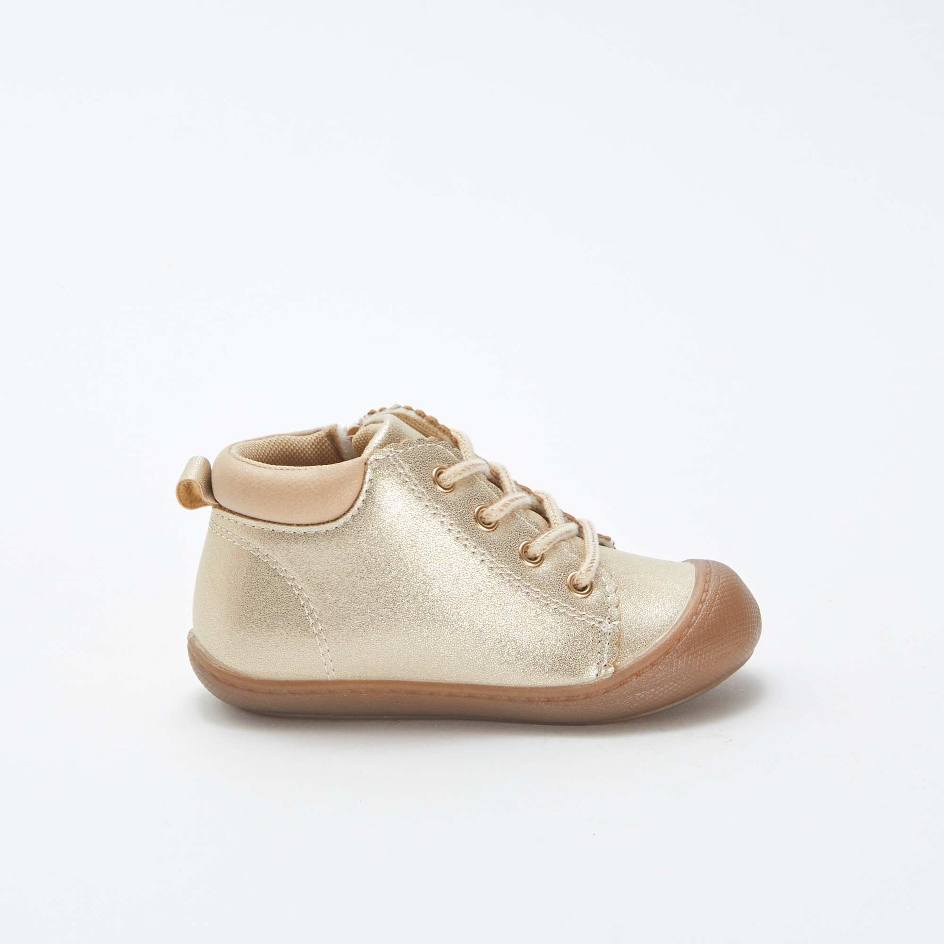 Chaussures à paillettes et lacets BEIGE