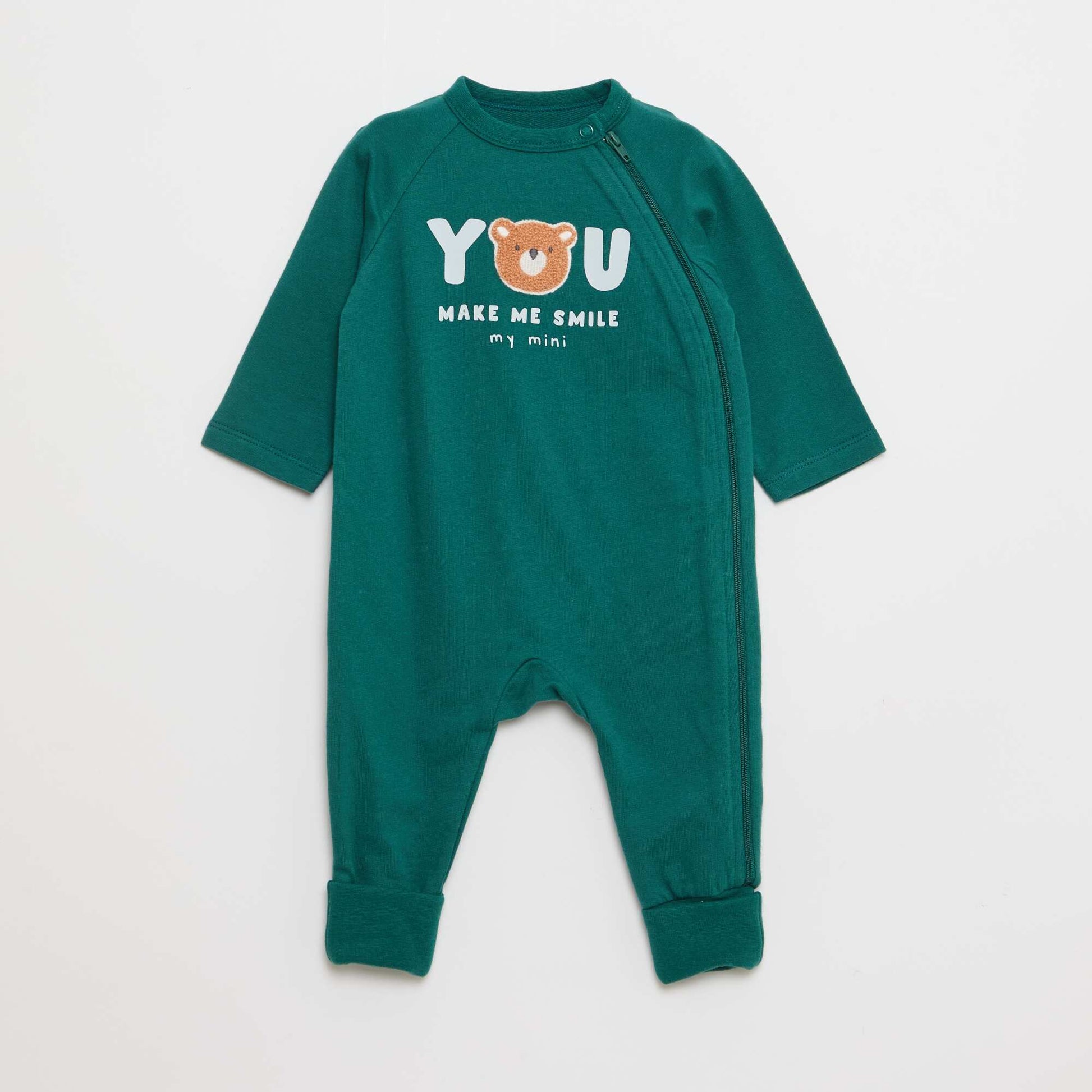 Ensemble dors-bien en molleton chaud & bodie VERT