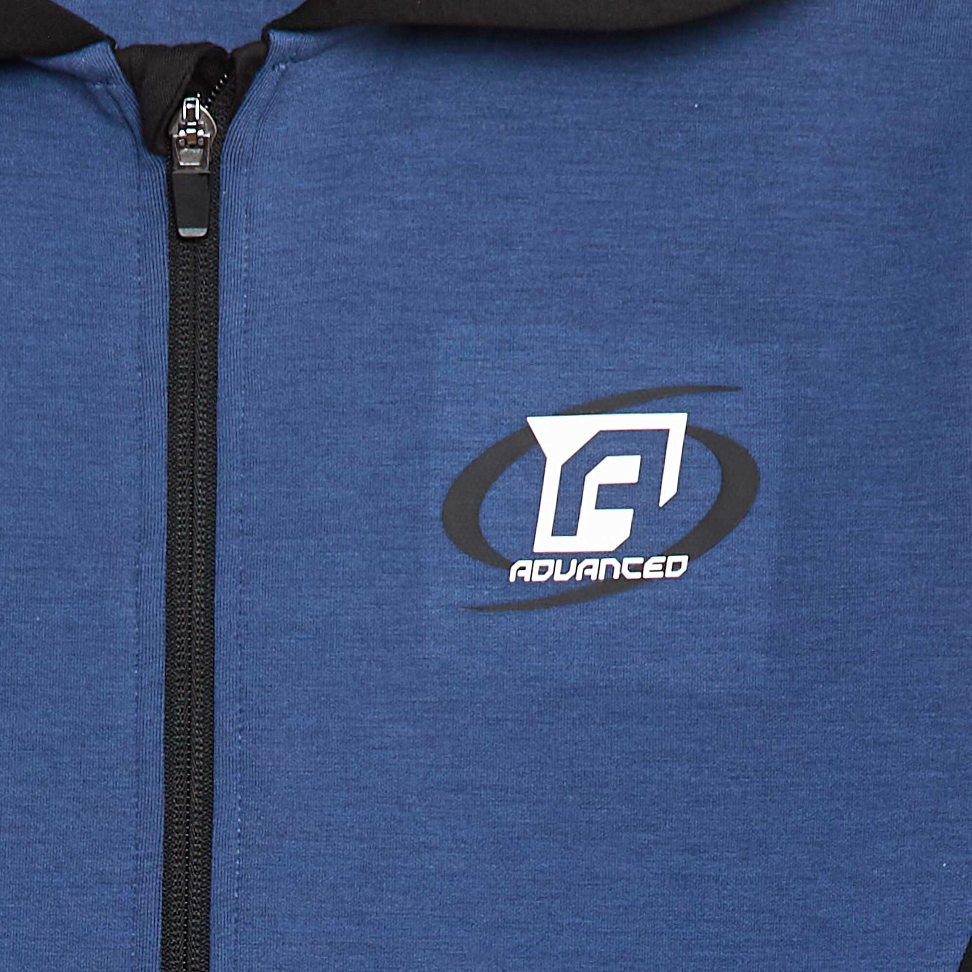 Sweat zippé à capuche BLEU